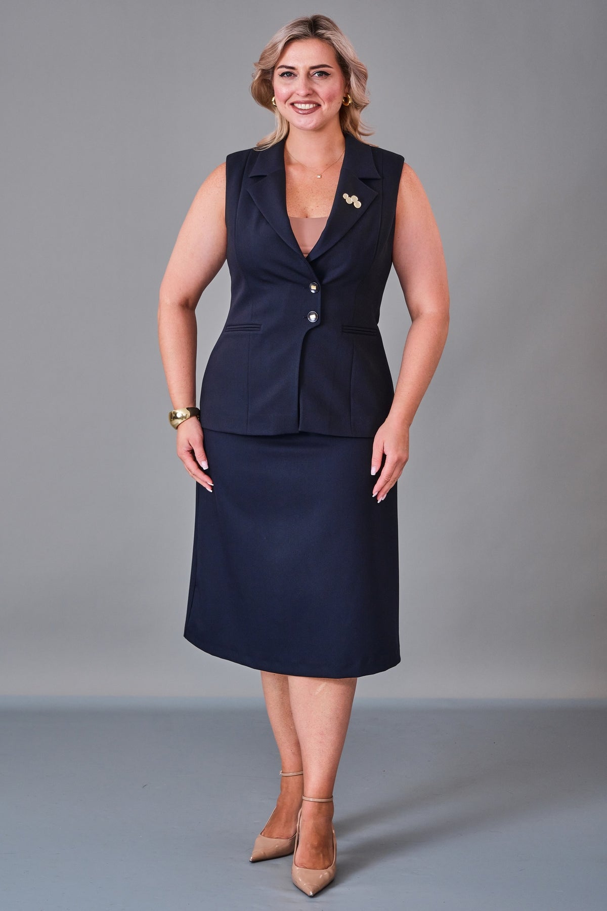 Meira - Plus Size Suit (MEI27K8665)