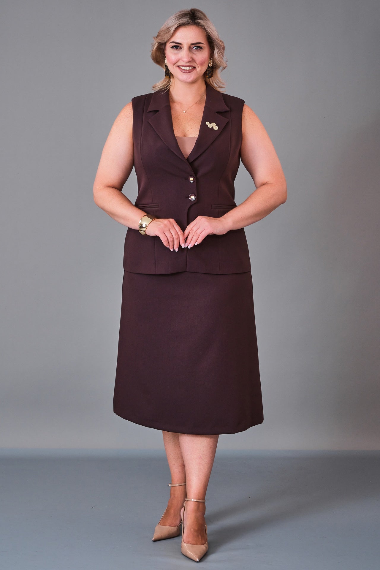 Meira - Plus Size Suit (MEI27K8665) - 8690200202582