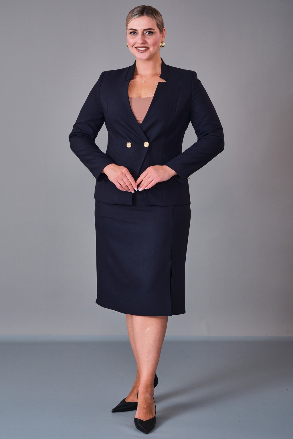 Cocomika - Plus Size Suit (CMK27K3041) - 8690200202612