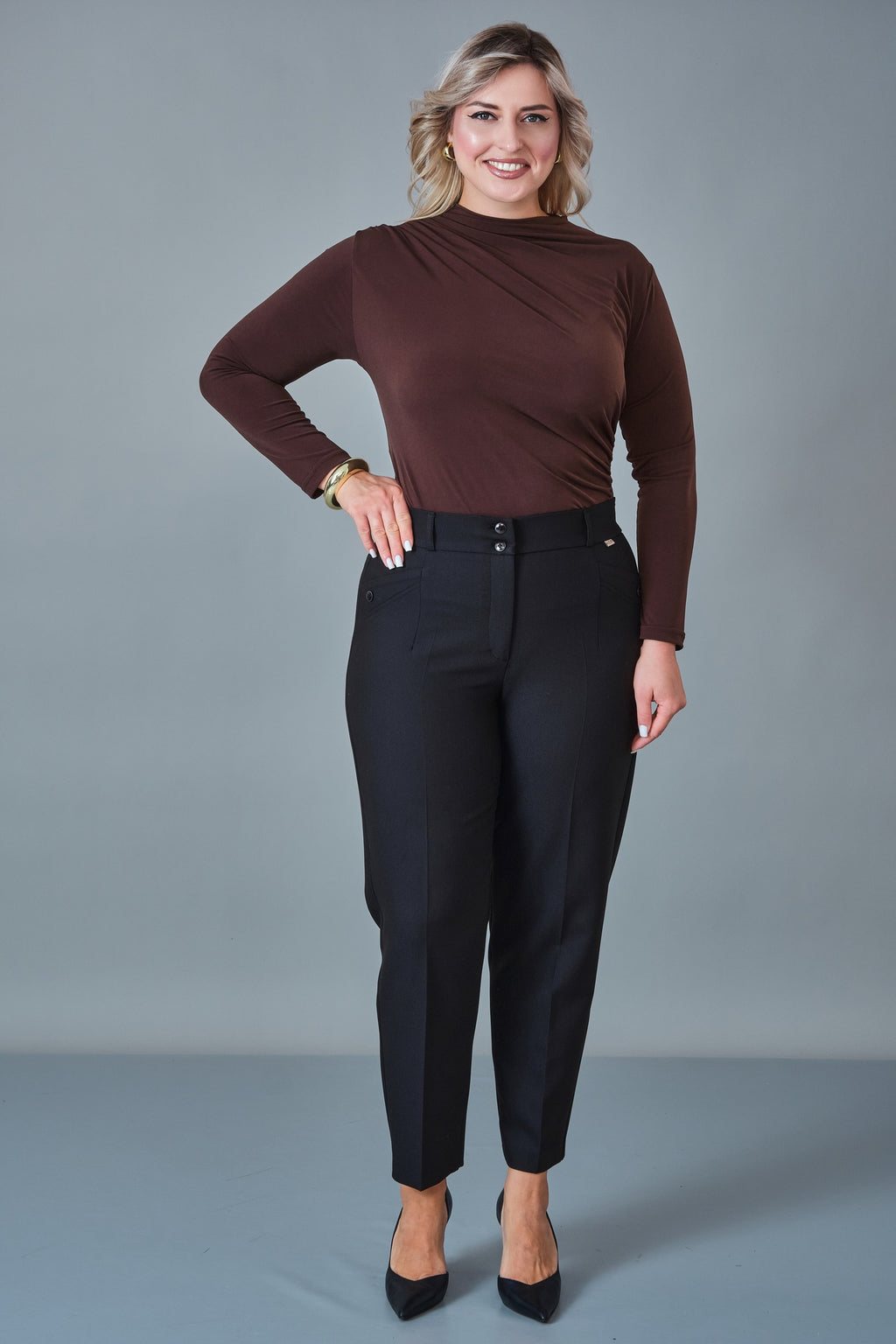 Elitline - Plus Size Trousers (ELT27K1-63-4129) - 8690200204685