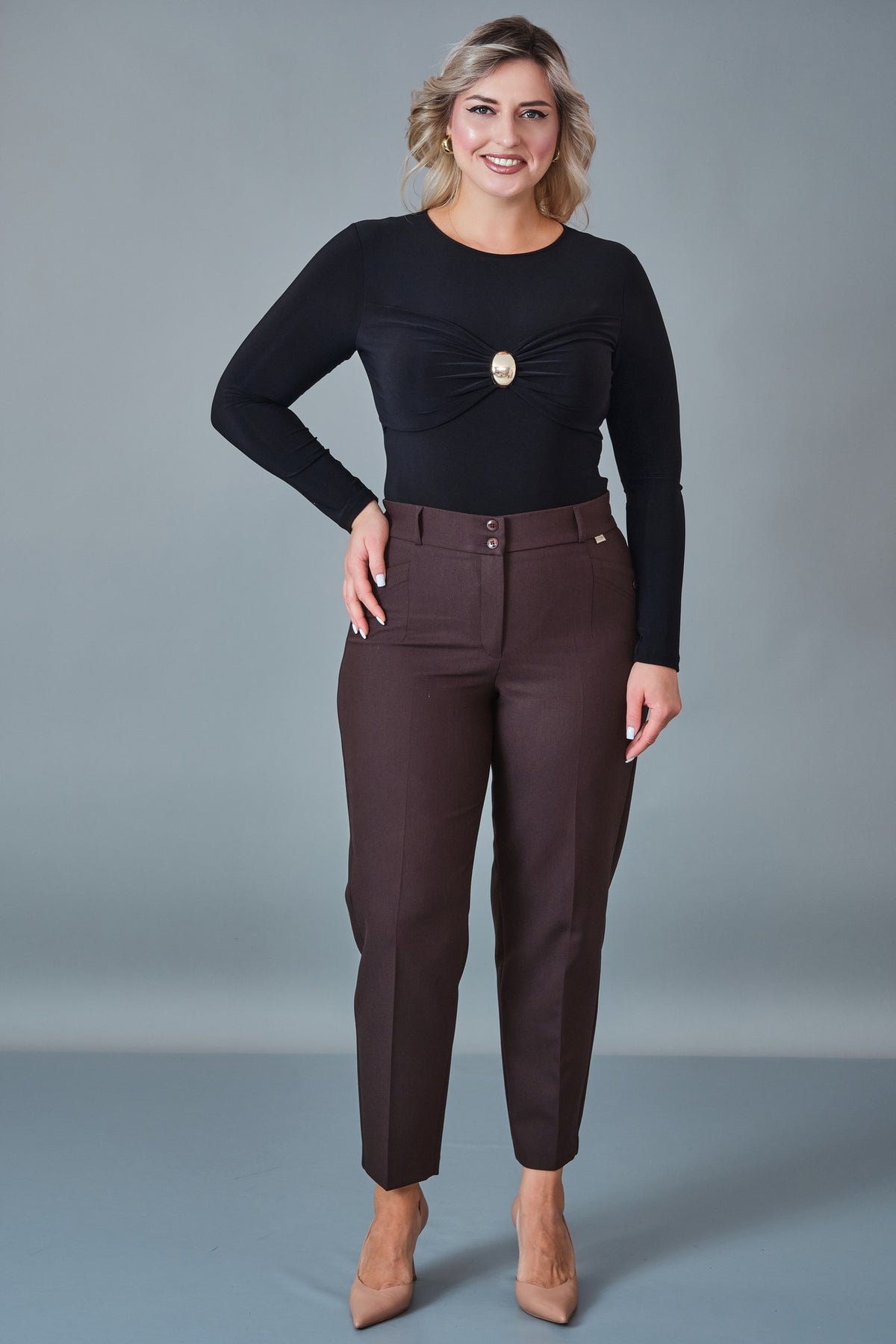 Elitline - Plus Size Trousers (ELT27K1-63-4129) - 8690200204692