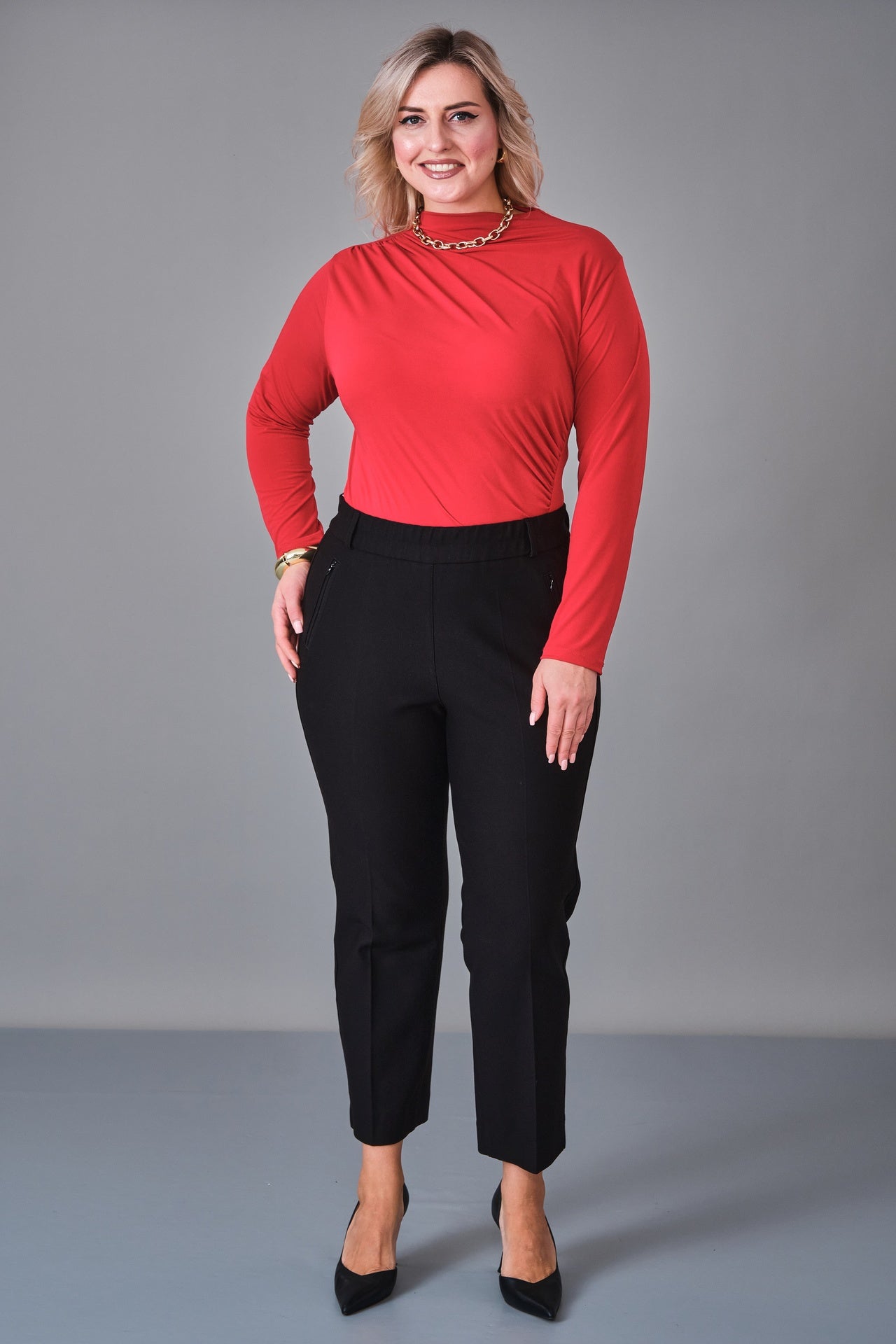 Elitline - Plus Size Trousers (ELT27K1-01-4120) - 8690200204722
