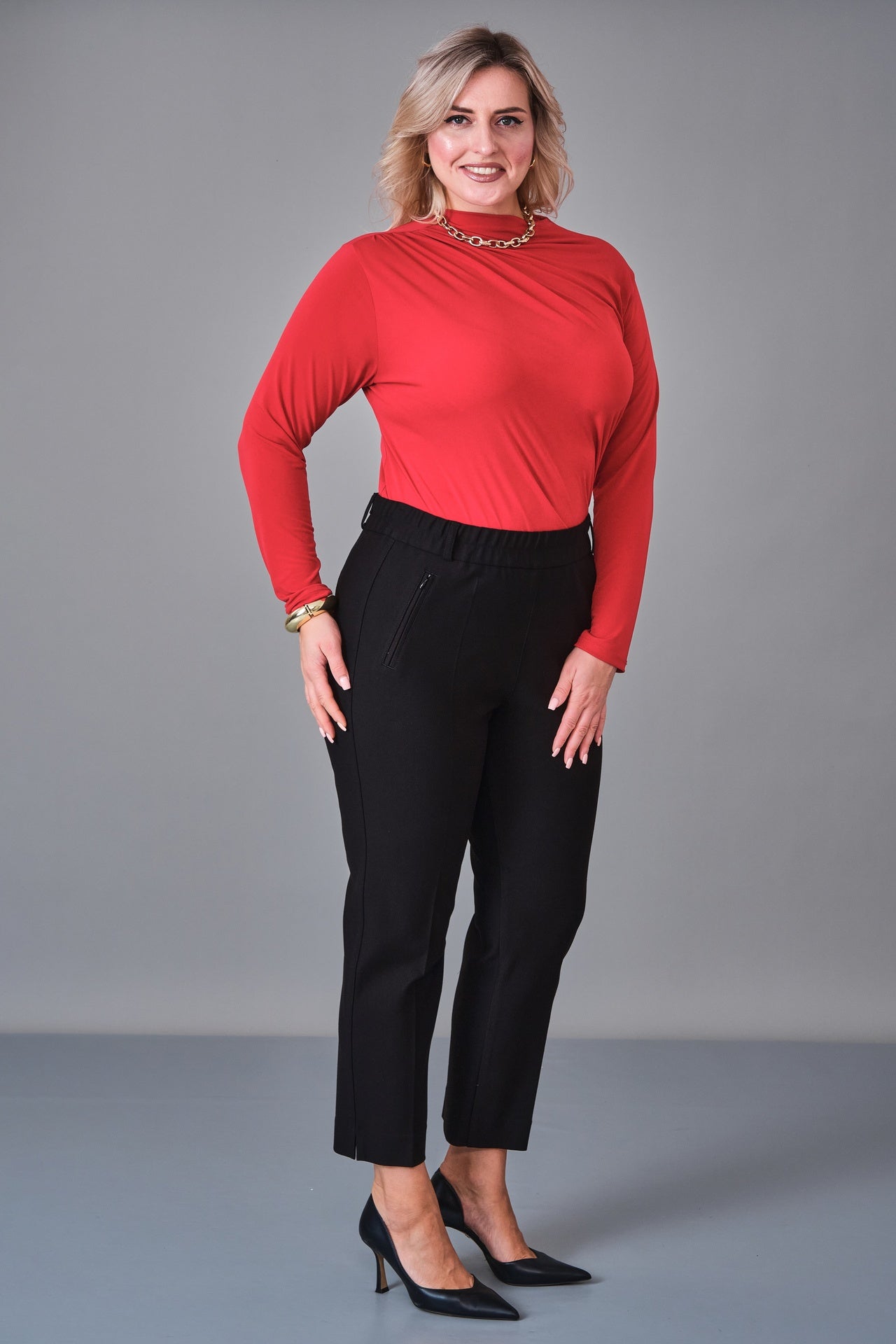 Elitline - Plus Size Trousers (ELT27K1-01-4120) - 8690200204722