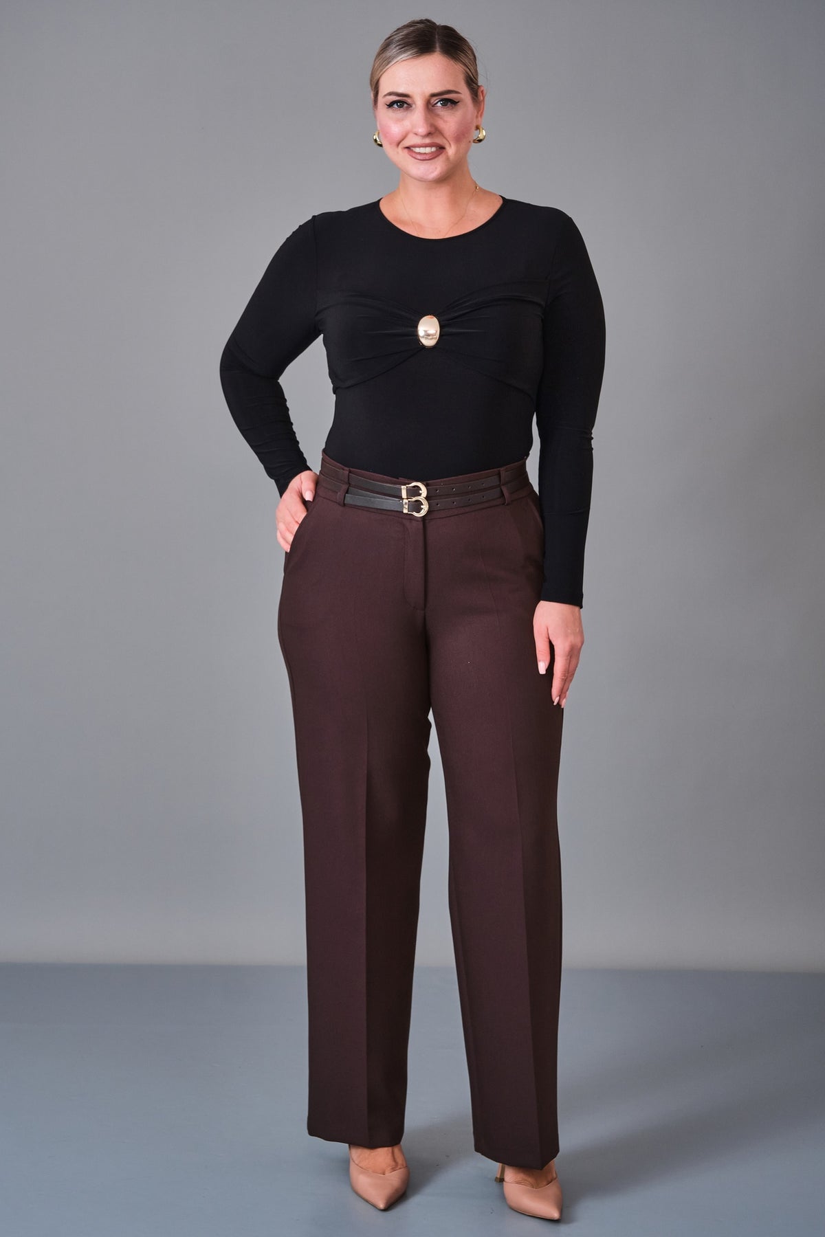 Elitline - Plus Size Trousers (ELT27K1-63-4128)