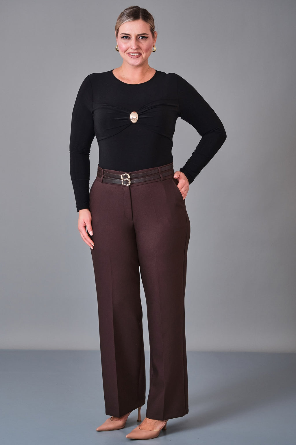 Elitline - Plus Size Trousers (ELT27K1-63-4128)