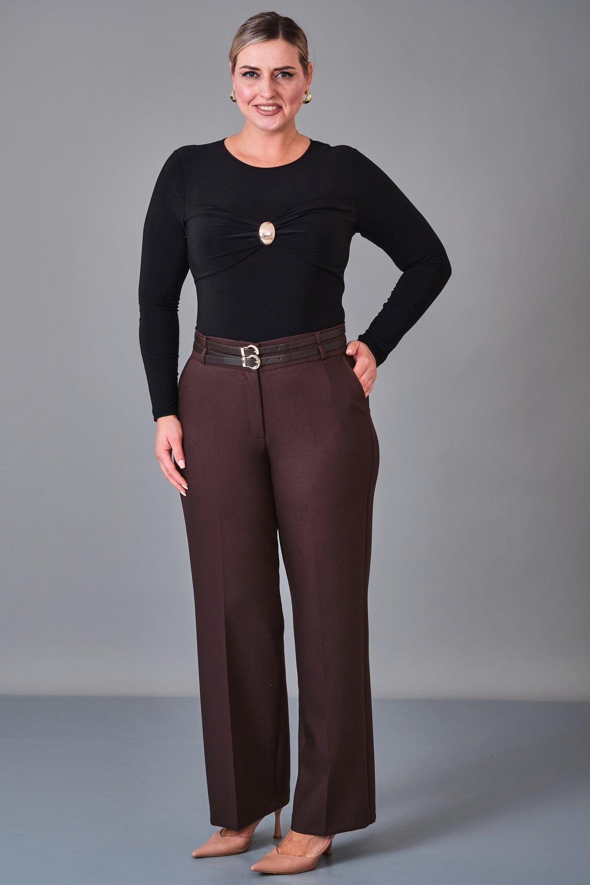 Elitline - Plus Size Trousers (ELT27K1-63-4128)