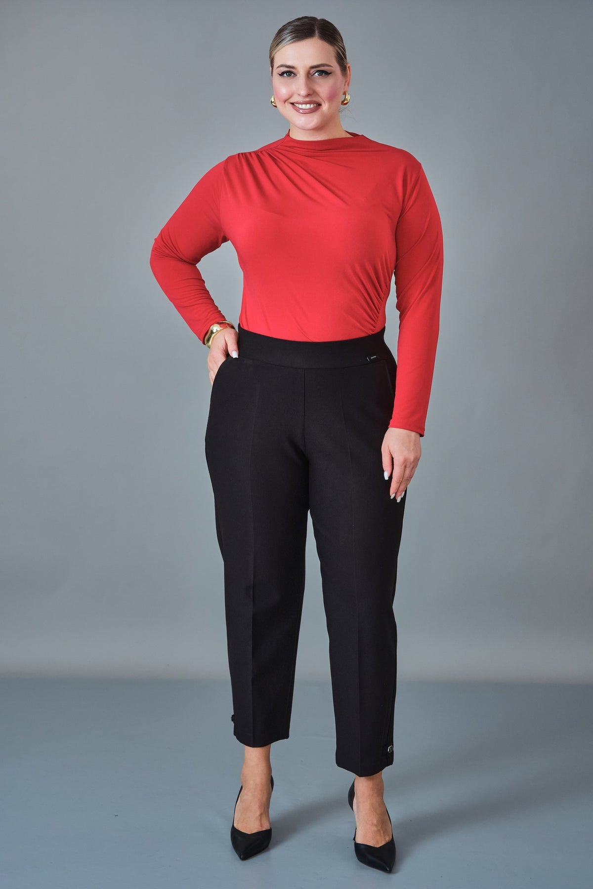 Elitline - Plus Size Trousers (ELT27K1-01-4118)