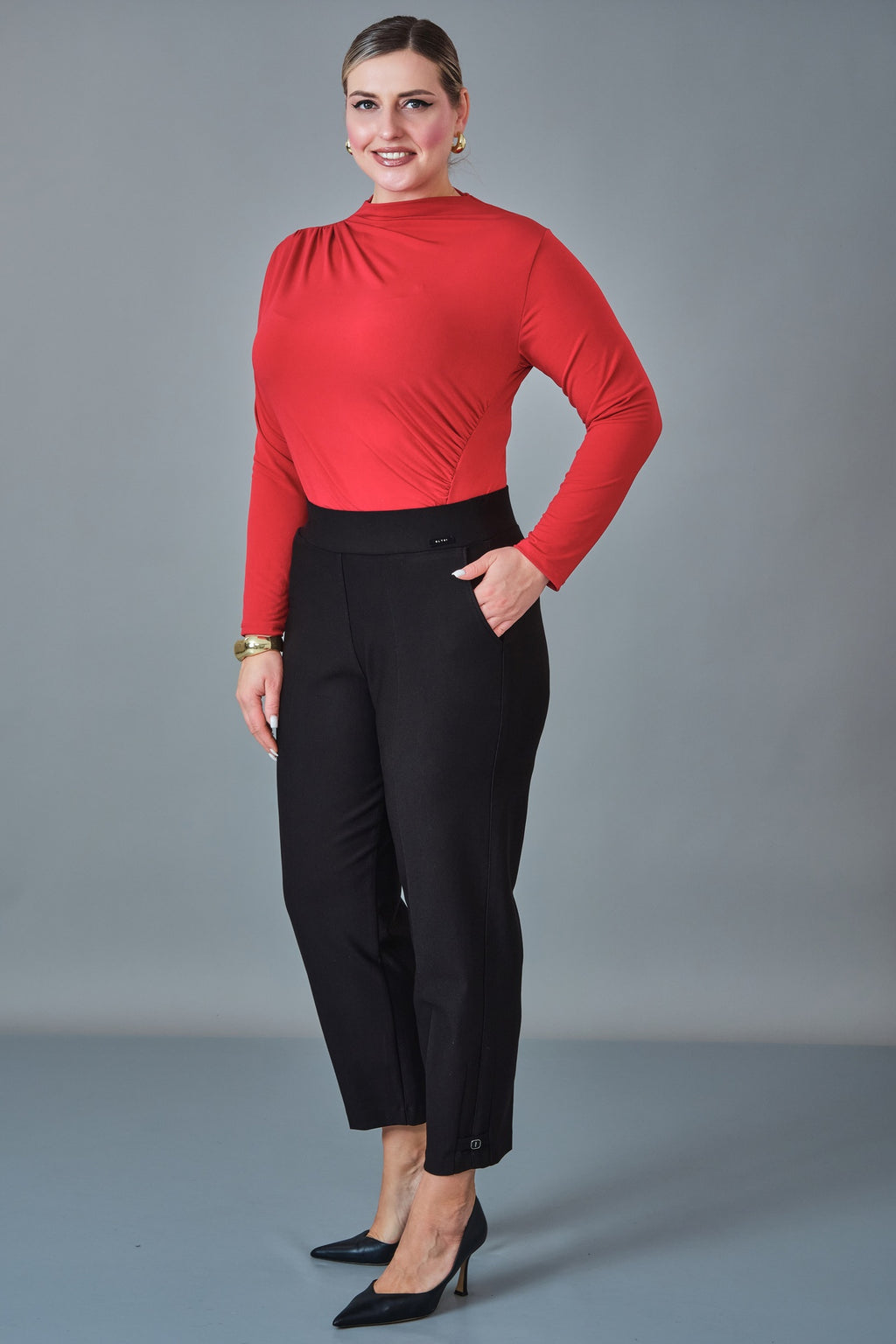 Elitline - Plus Size Trousers (ELT27K1-01-4118)