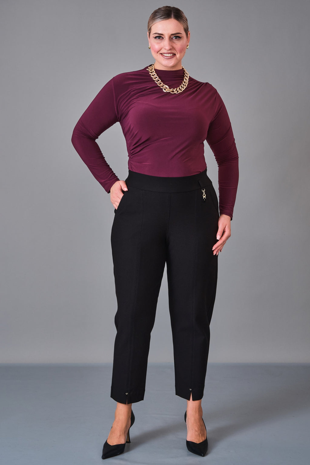 Elitline - Plus Size Trousers (ELT27K1-01-4113) - 8690200204791