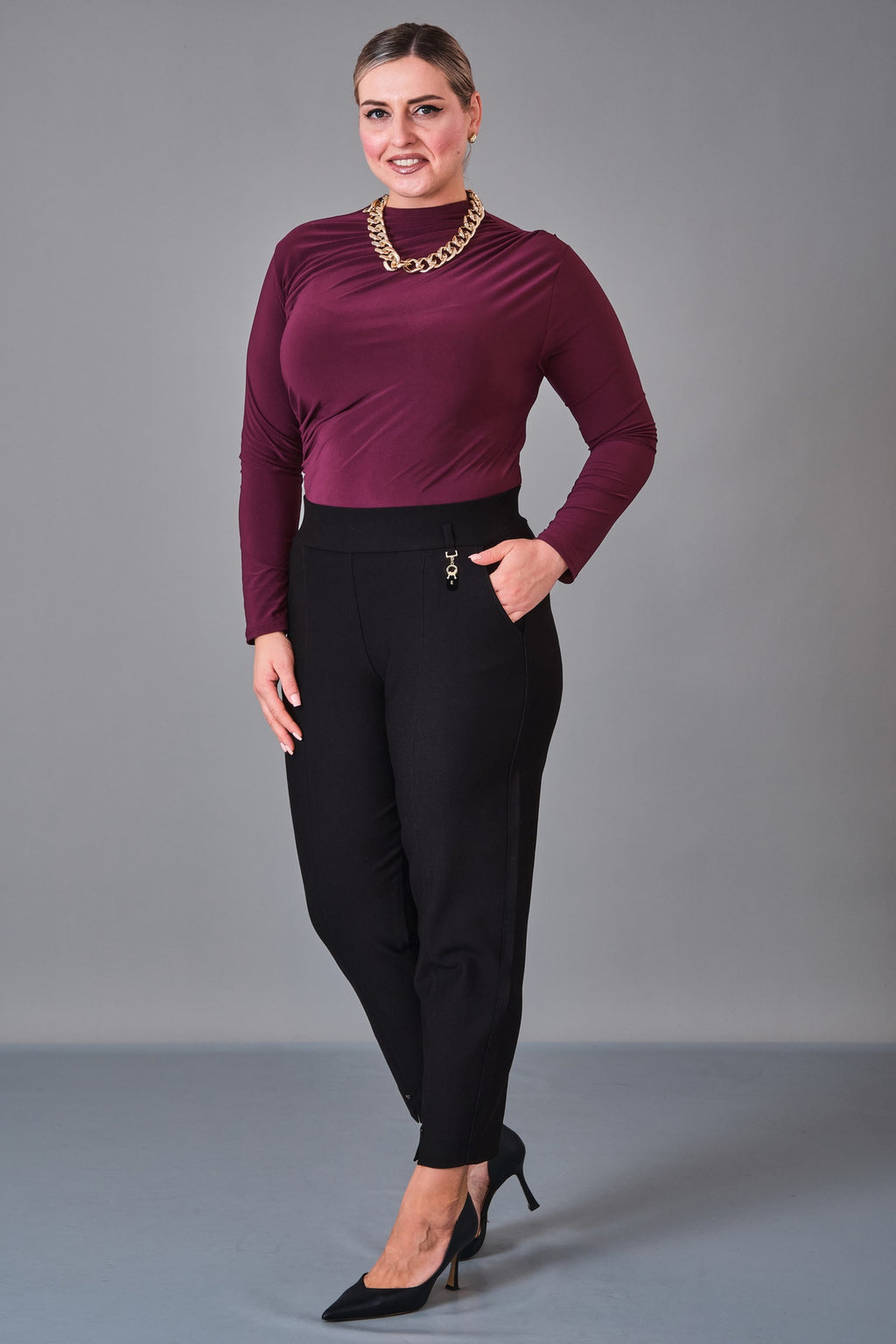 Elitline - Plus Size Trousers (ELT27K1-01-4113) - 8690200204791