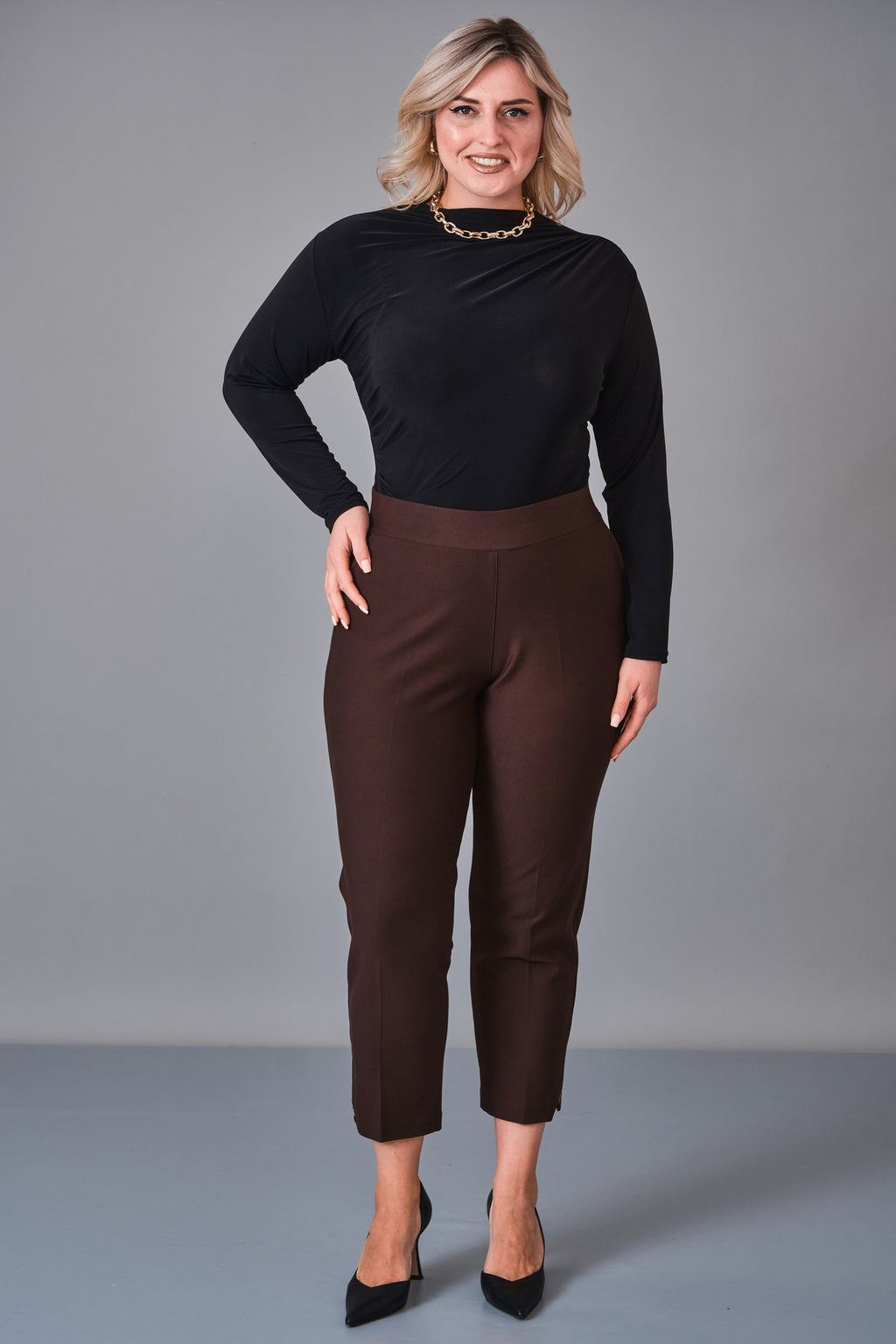 Elitline - Plus Size Trousers (ELT27K1-01-4114) - 8690200204845
