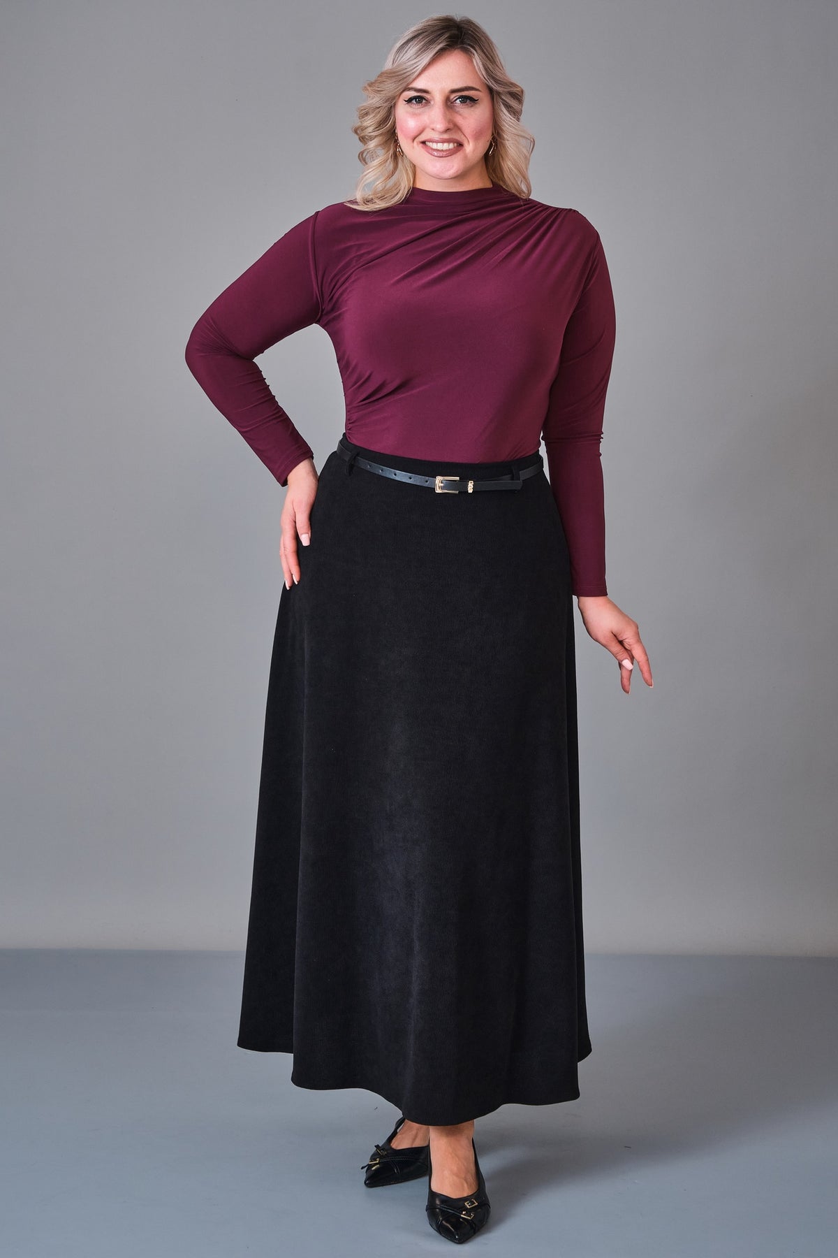 Elitline - Plus Size Skirt (ELT27K2-04-4020) - 8690200204852