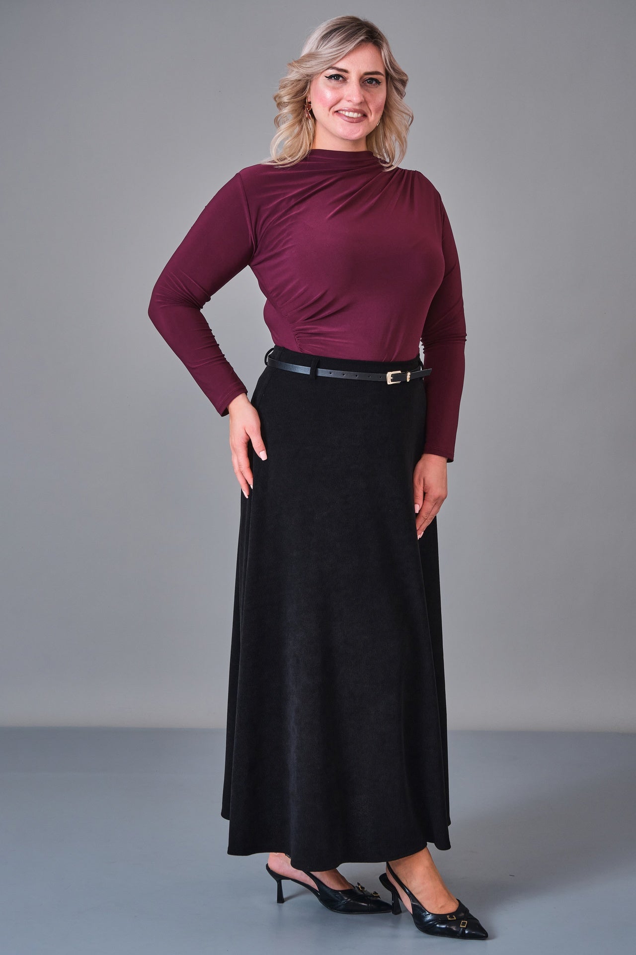 Elitline - Plus Size Skirt (ELT27K2-04-4020) - 8690200204852