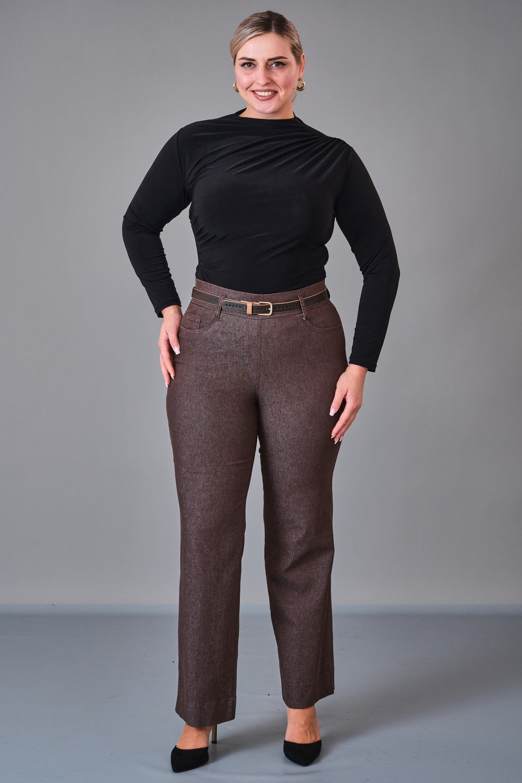 Elitline - Plus Size Trousers (ELT27K1-34-4062) - 8690200205767