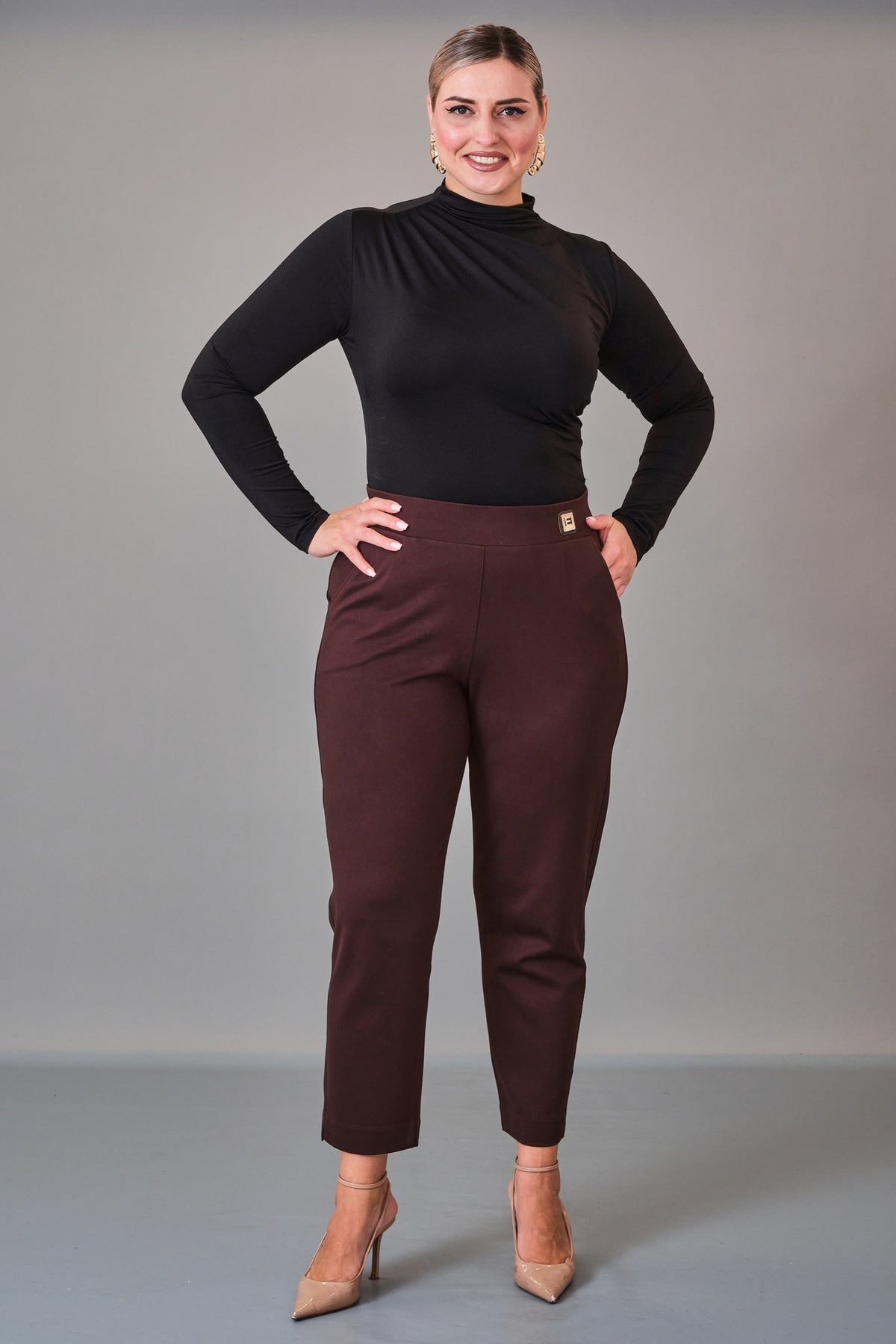 Elitline - Plus Size Trousers (ELT27K1-24-4117)