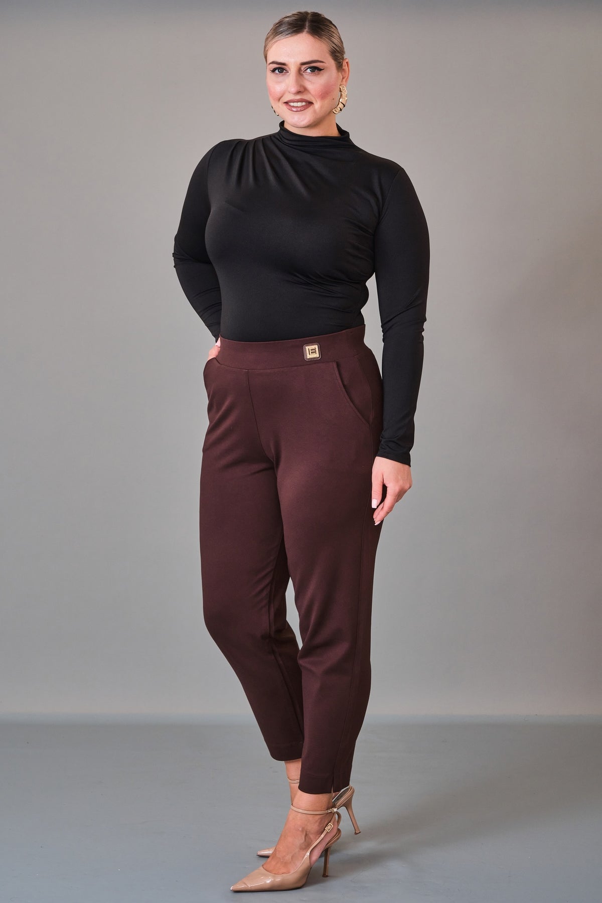 Elitline - Plus Size Trousers (ELT27K1-24-4117)