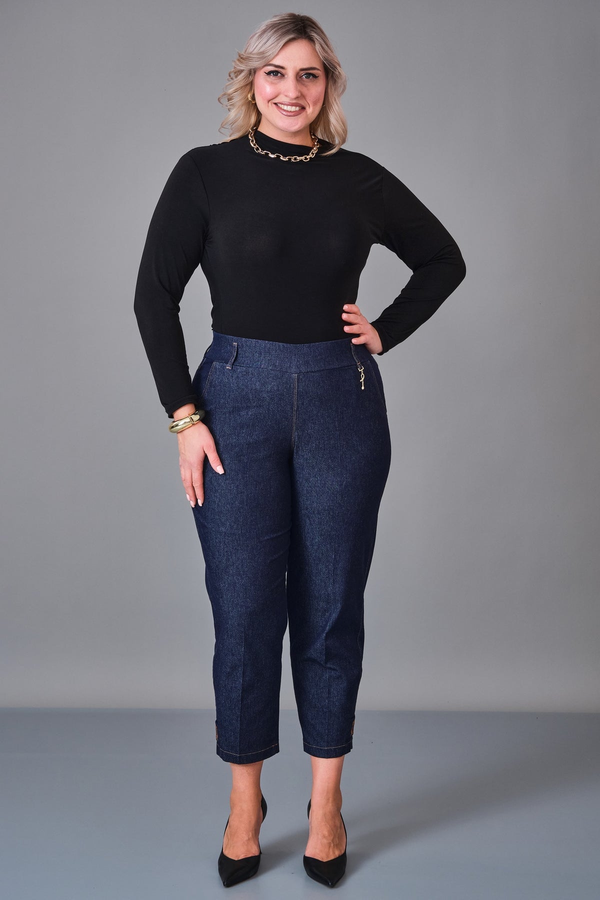 Elitline - Plus Size Trousers (ELT27K1-34-4116)