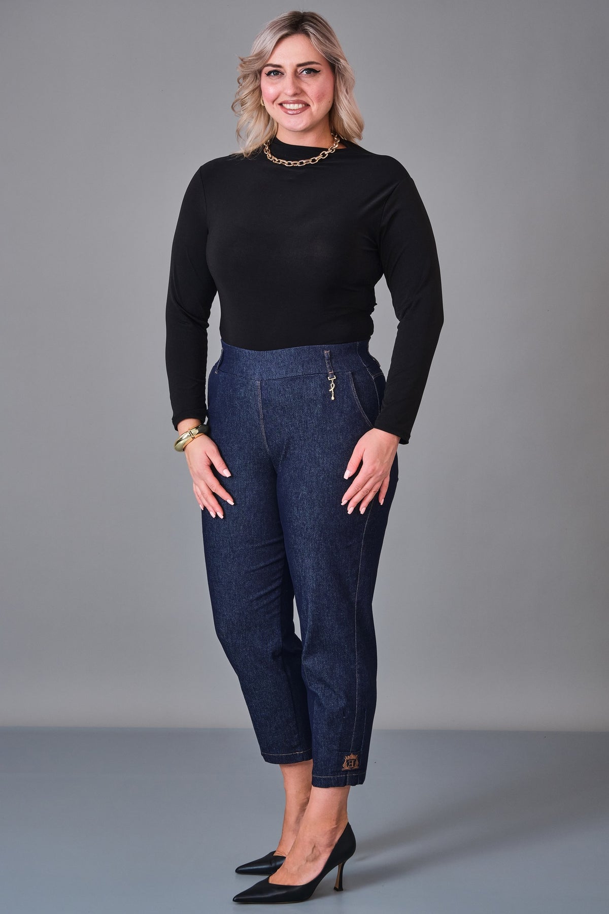 Elitline - Plus Size Trousers (ELT27K1-34-4116)
