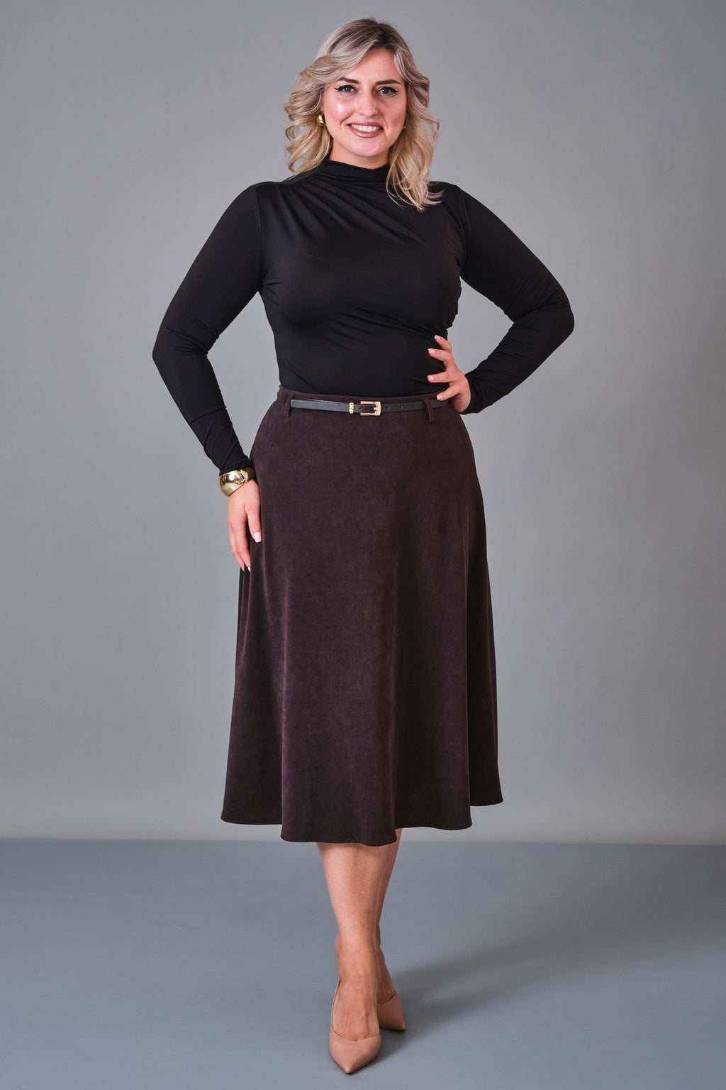 Elitline - Plus Size Skirt (ELT27K2-04-4005) - 8690200205941