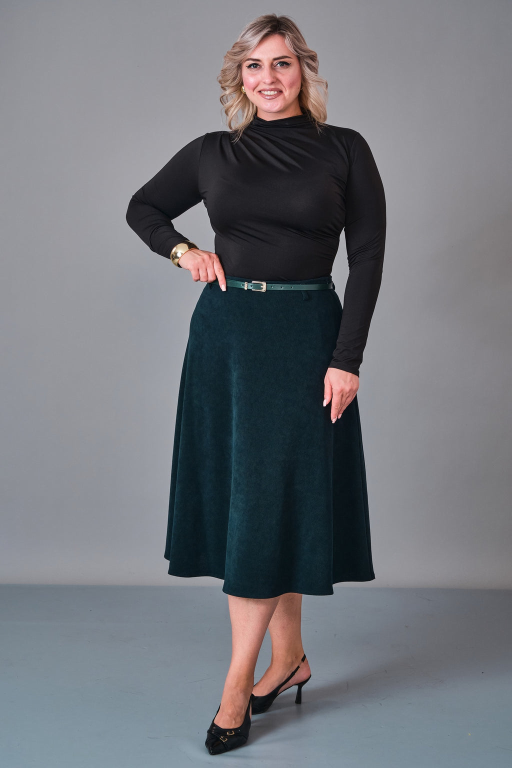 Elitline - Plus Size Skirt (ELT27K2-04-4005) - 8690200205958