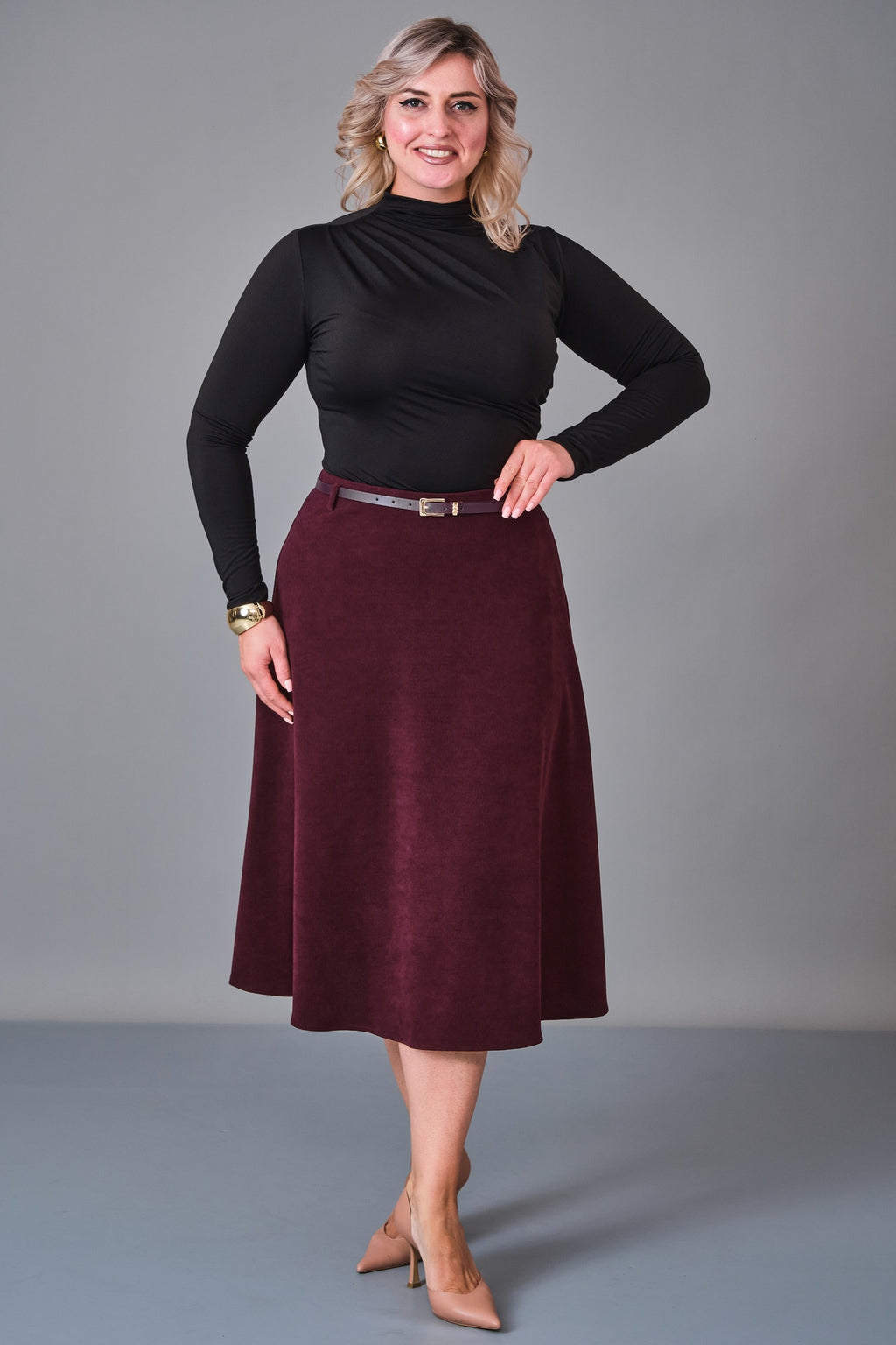 Elitline - Plus Size Skirt (ELT27K2-04-4005) - 8690200205965