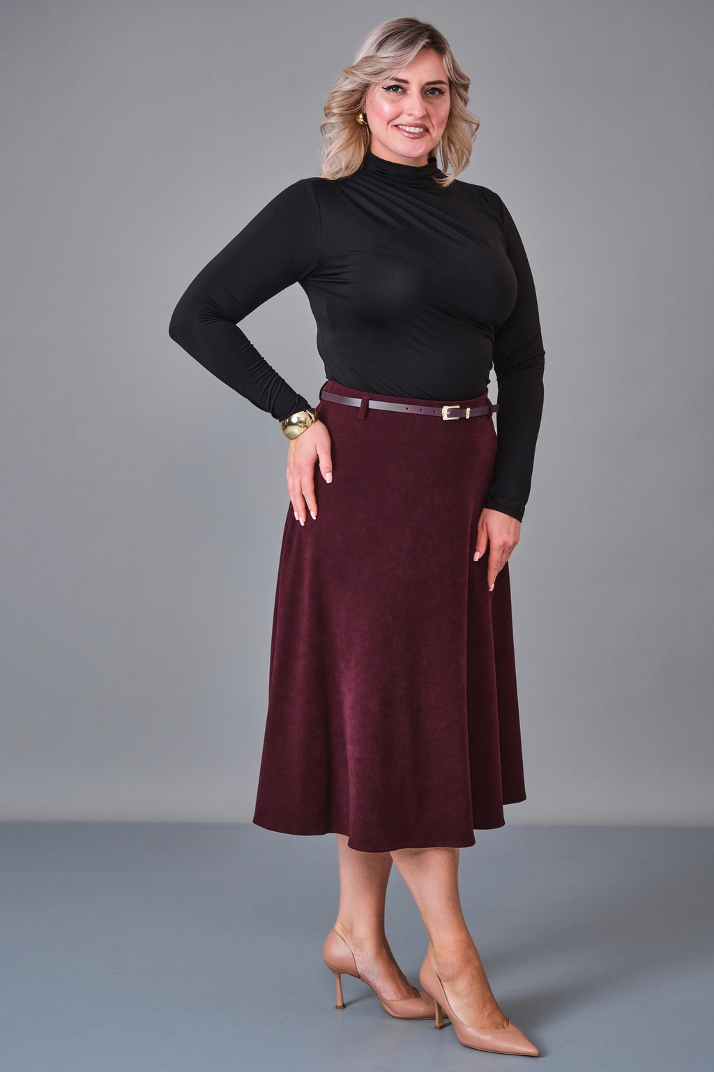 Elitline - Plus Size Skirt (ELT27K2-04-4005) - 8690200205965