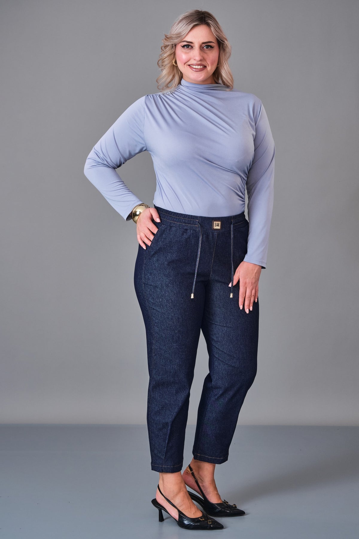 Elitline - Plus Size Trousers (ELT27K1-34-4123) - 8690200205989