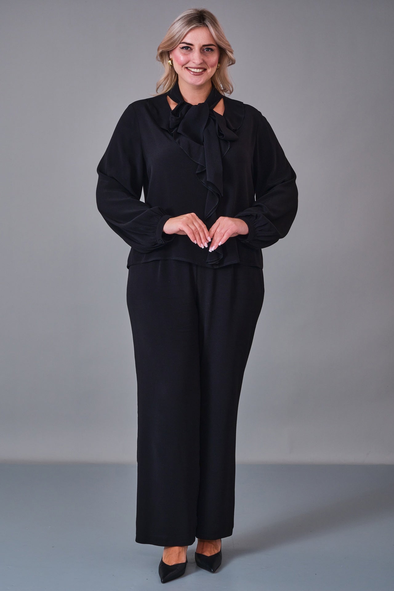 Laluce - Plus Size Blouse (L2.K27.BLZ.2B210) - 8690200206146