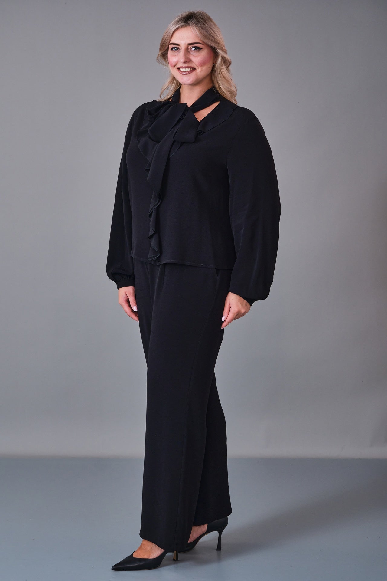 Laluce - Plus Size Blouse (L2.K27.BLZ.2B210) - 8690200206146