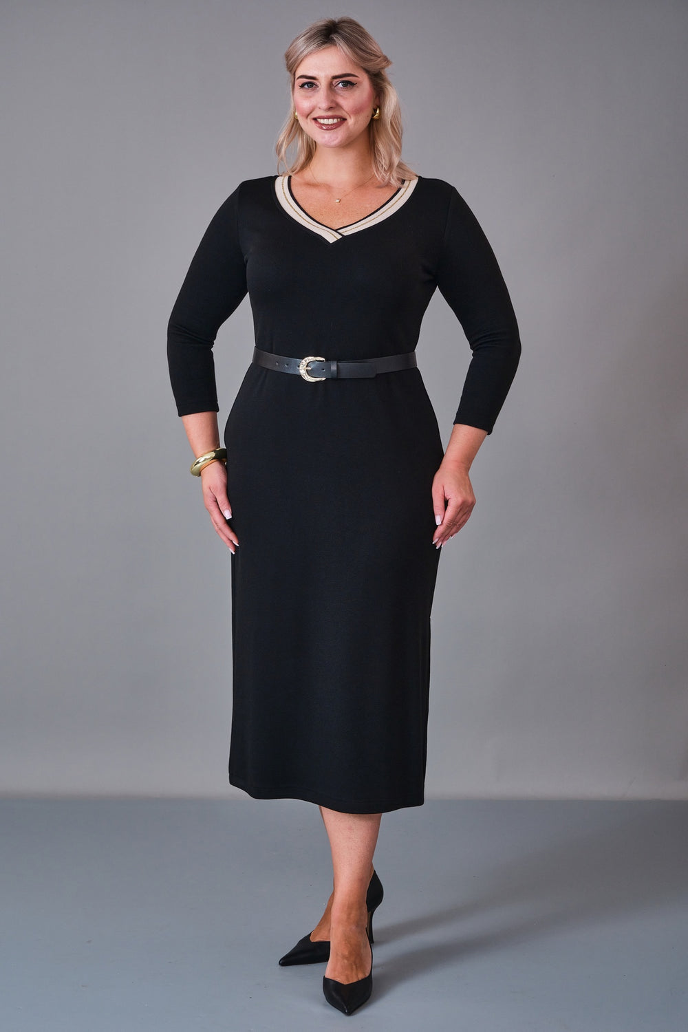 Laluce - Plus Size Dress (L2.K27.ELB.2E700) - 8690200206207
