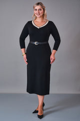 Laluce - Plus Size Dress (L2.K27.ELB.2E700) - 8690200206207