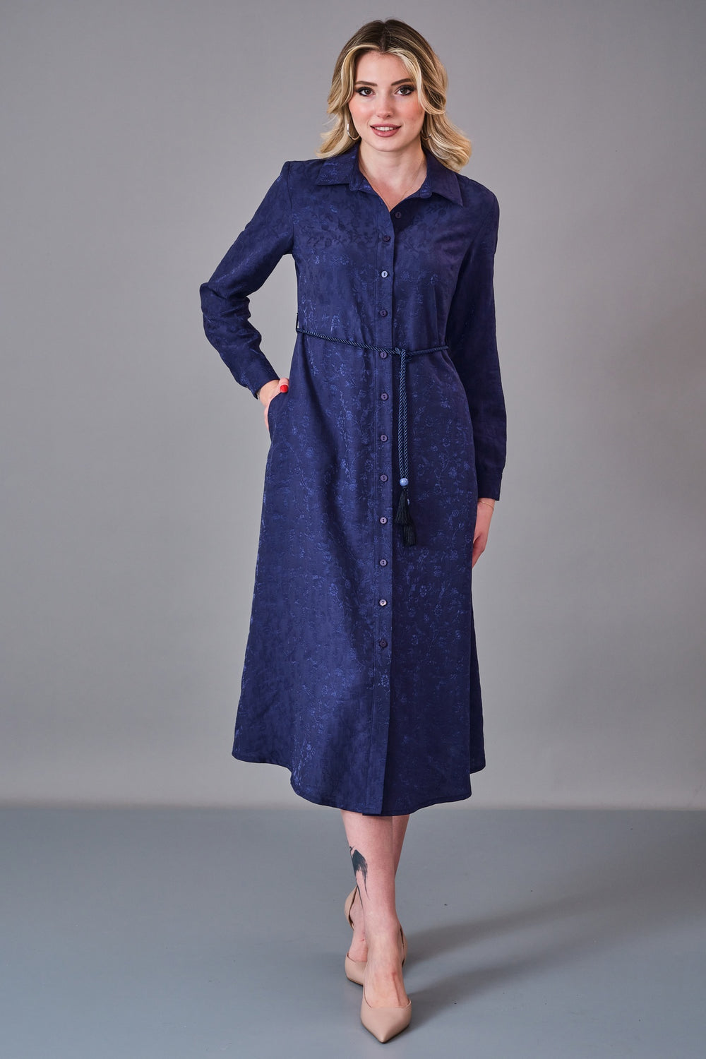 Laluce - Regular Size Dress (LL.K27.ELB.LE699) - 8690200206344