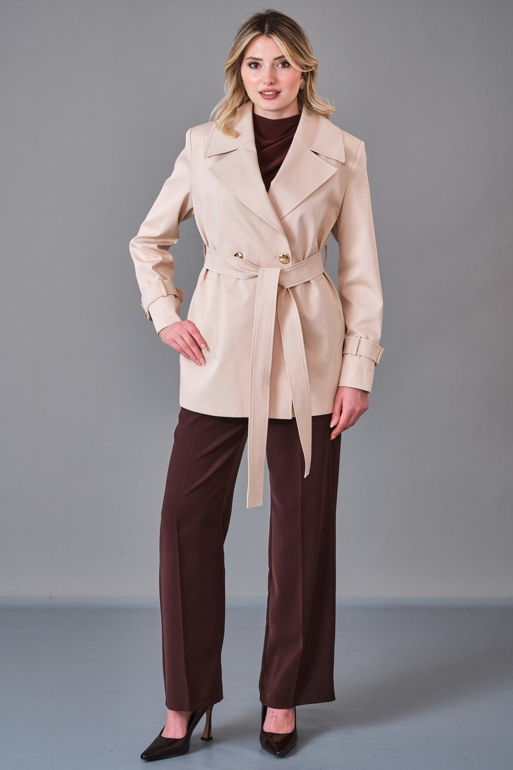 Renata - Regular Size Trench Coat (MAX27K1456) - 8690200206566