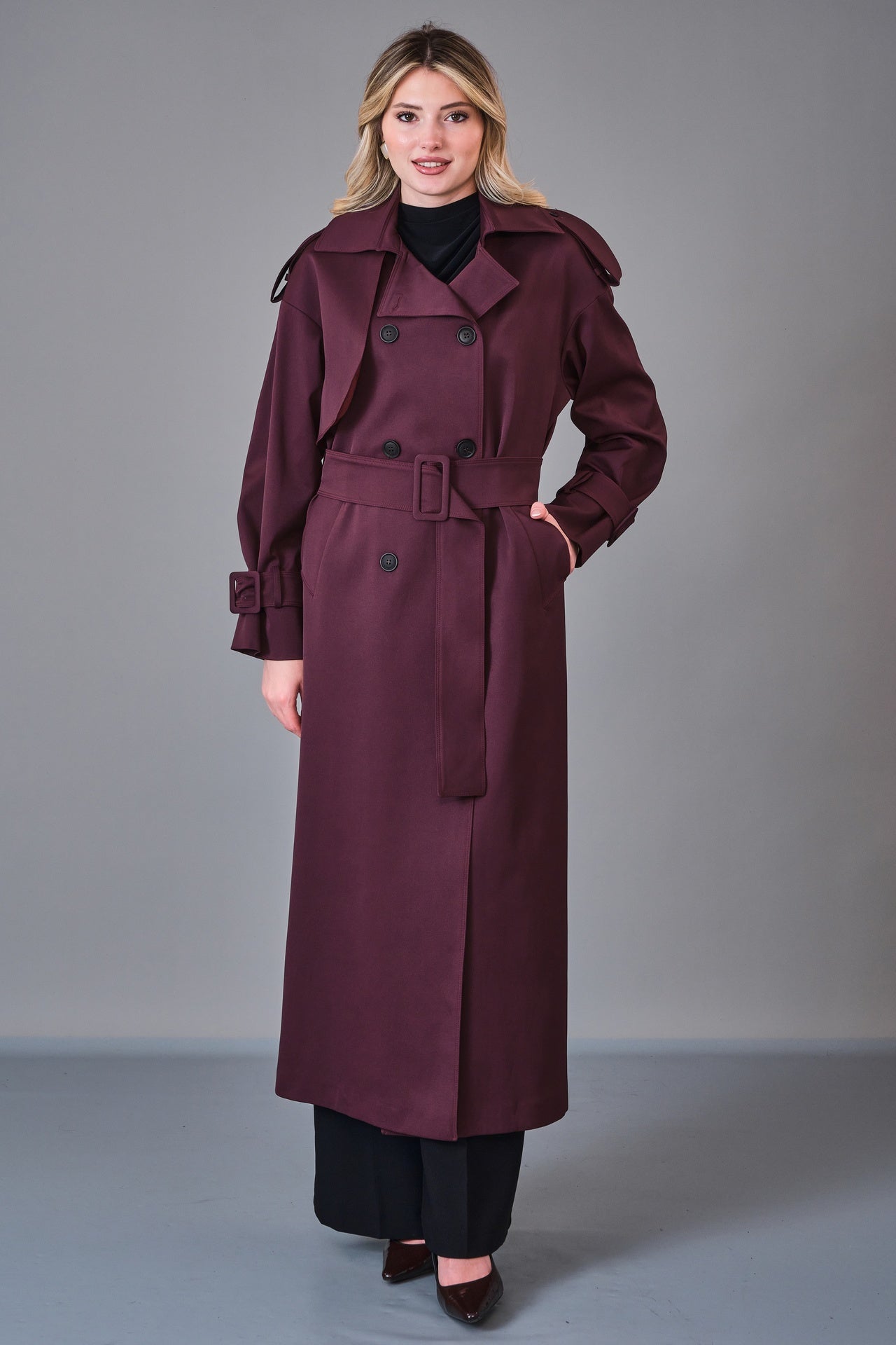Renata - Regular Size Trench Coat (REN27KP1240) - 8690200206658