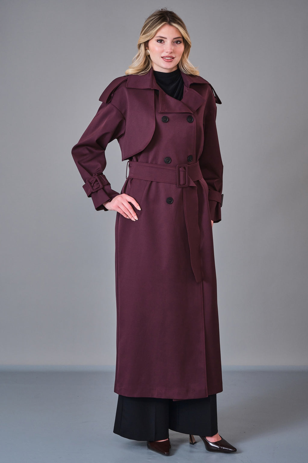 Renata - Regular Size Trench Coat (REN27KP1240) - 8690200206658