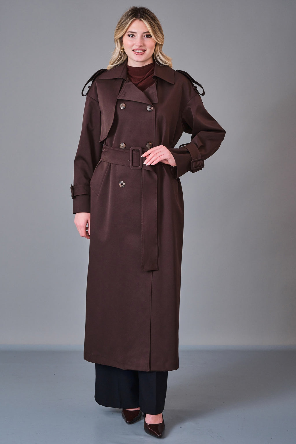 Renata - Regular Size Trench Coat (REN27KP1240) - 8690200206665