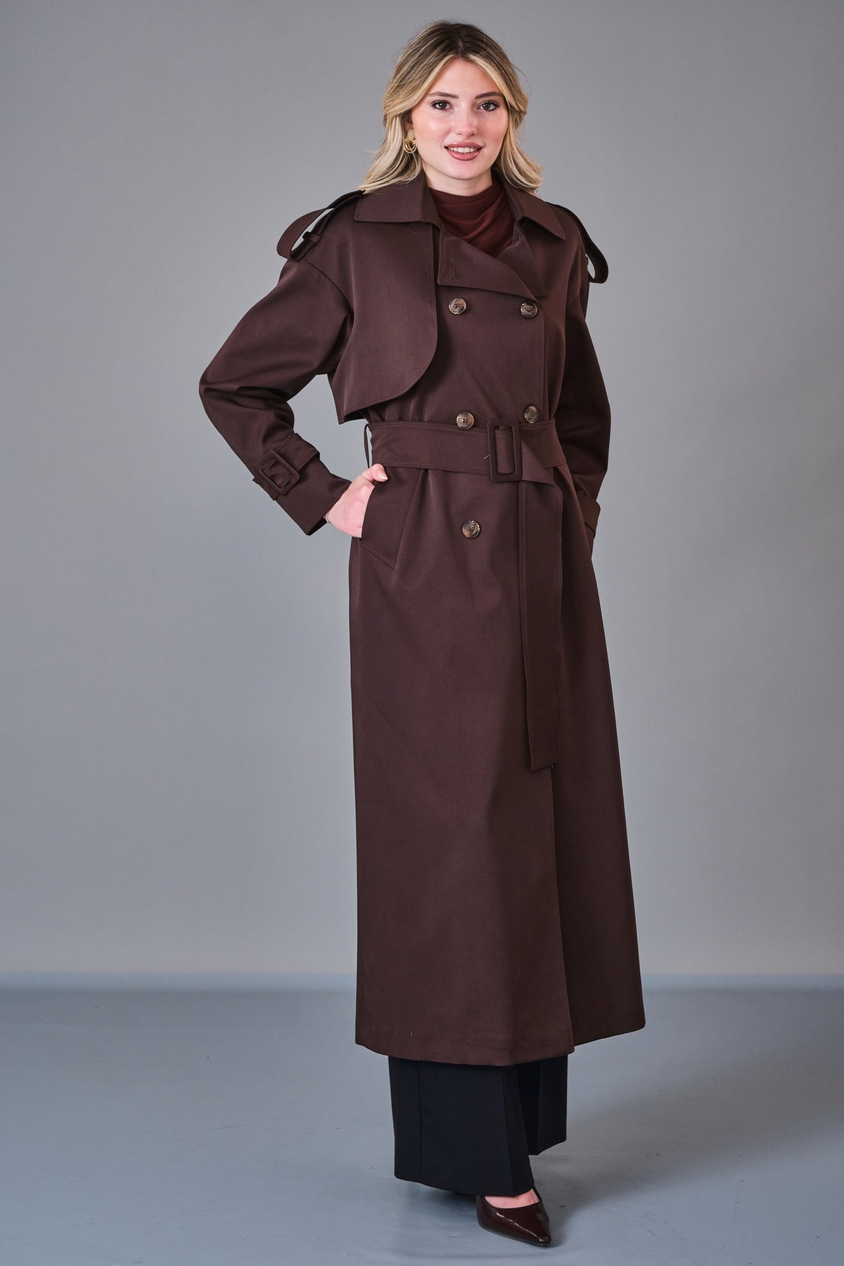 Renata - Regular Size Trench Coat (REN27KP1240) - 8690200206665