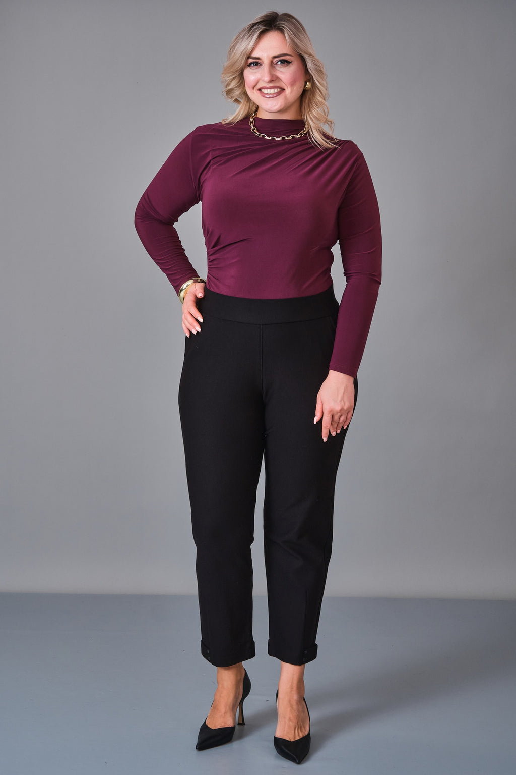 Elitline - Plus Size Trousers (ELT27K1-01-4112) - 8690200206757