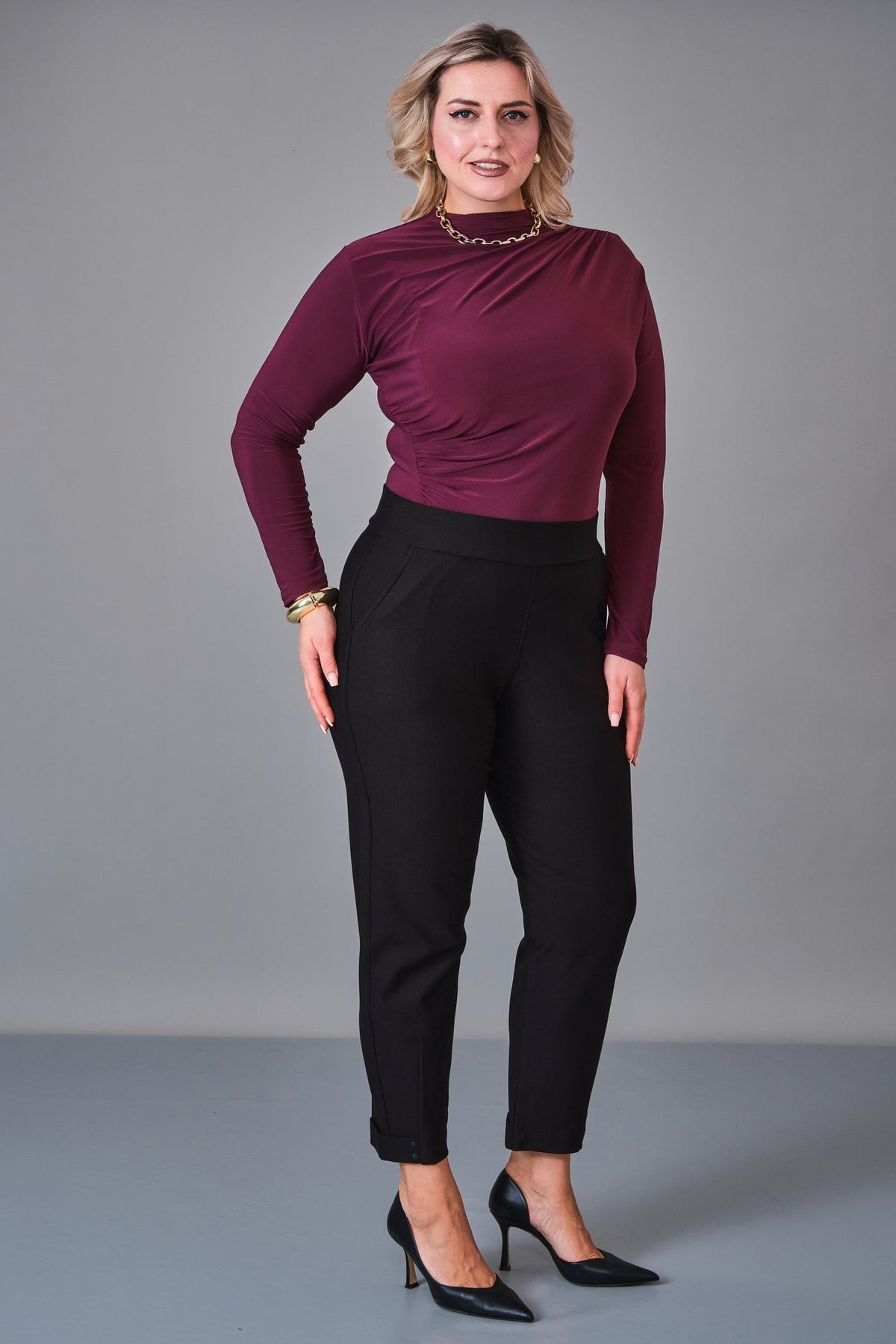 Elitline - Plus Size Trousers (ELT27K1-01-4112) - 8690200206757