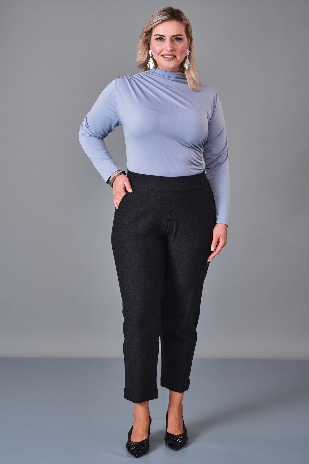 Elitline - Plus Size Trousers (ELT27K1-01-4112) - 8690200206764