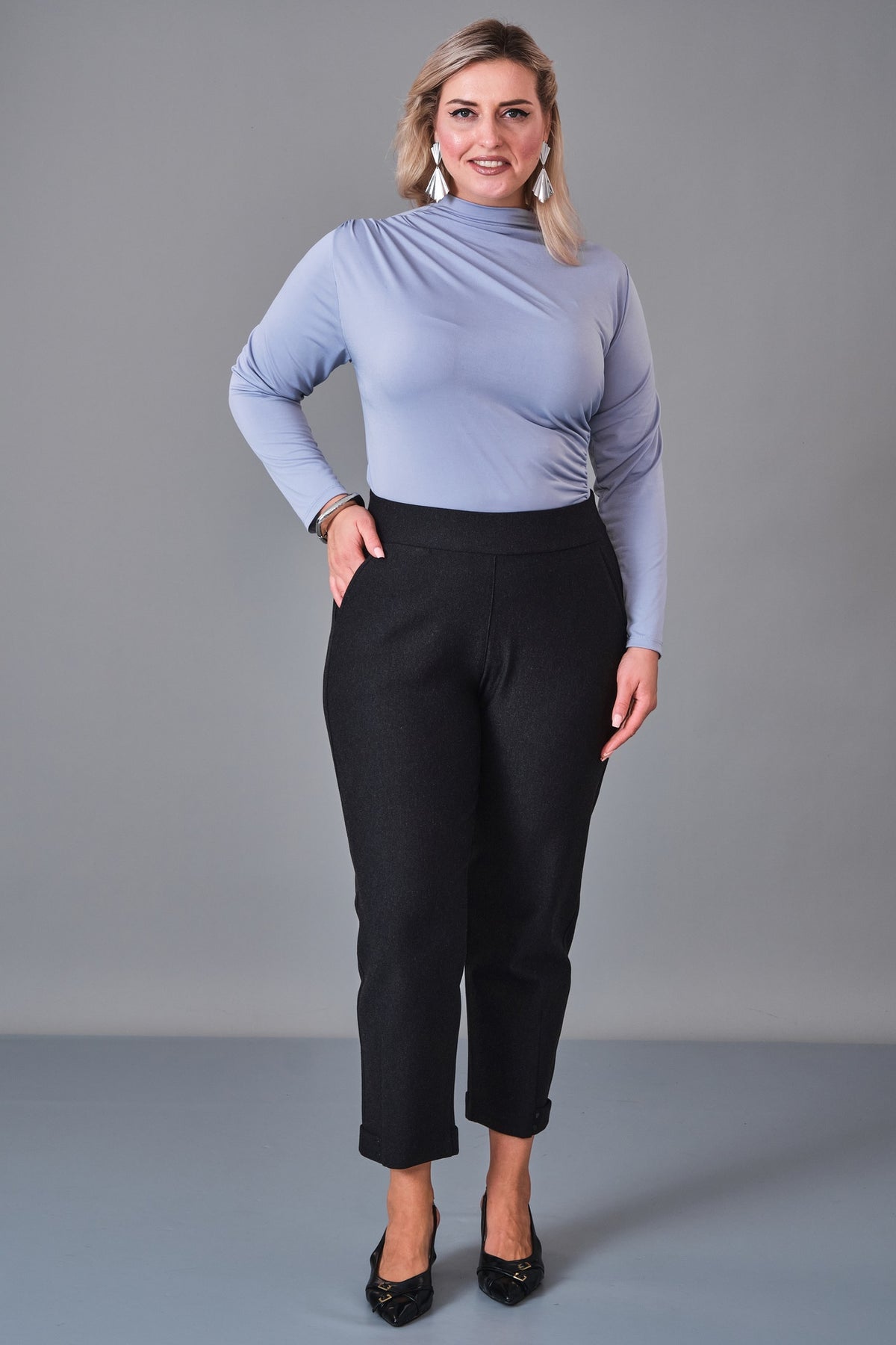 Elitline - Plus Size Trousers (ELT27K1-01-4112) - 8690200206764