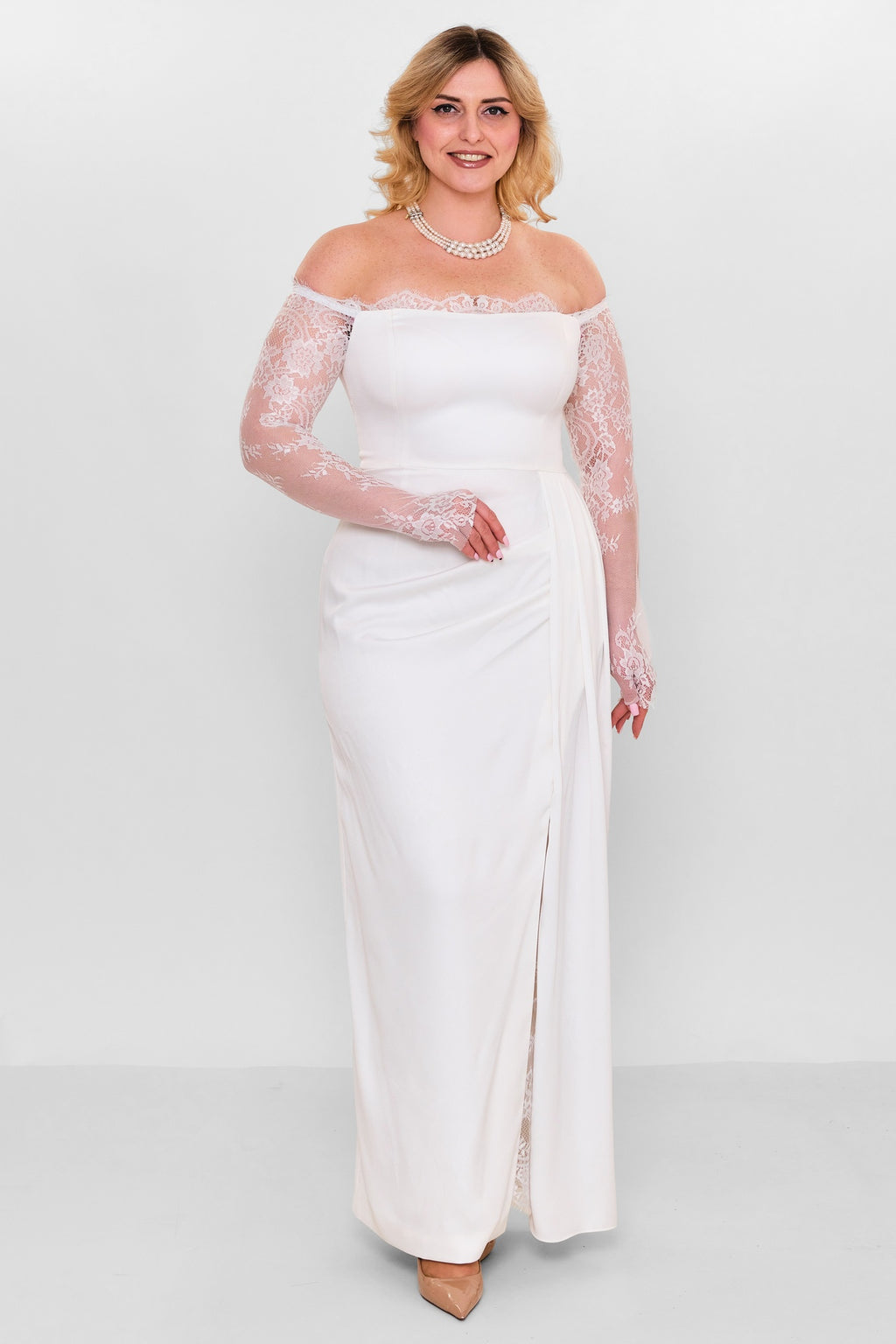 Kedma - Plus Size Dress (KDM27K8-98361X) - 8690200208386