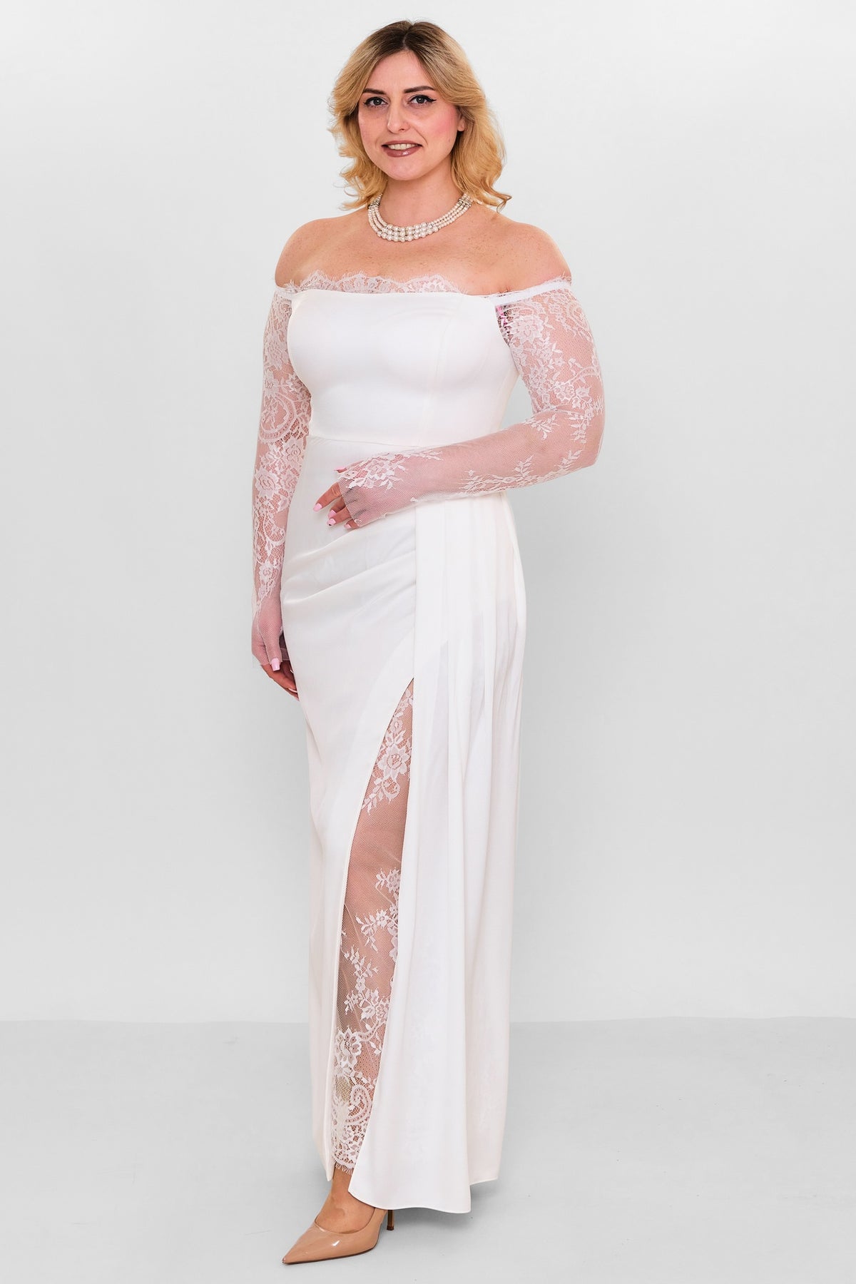 Kedma - Plus Size Dress (KDM27K8-98361X) - 8690200208386