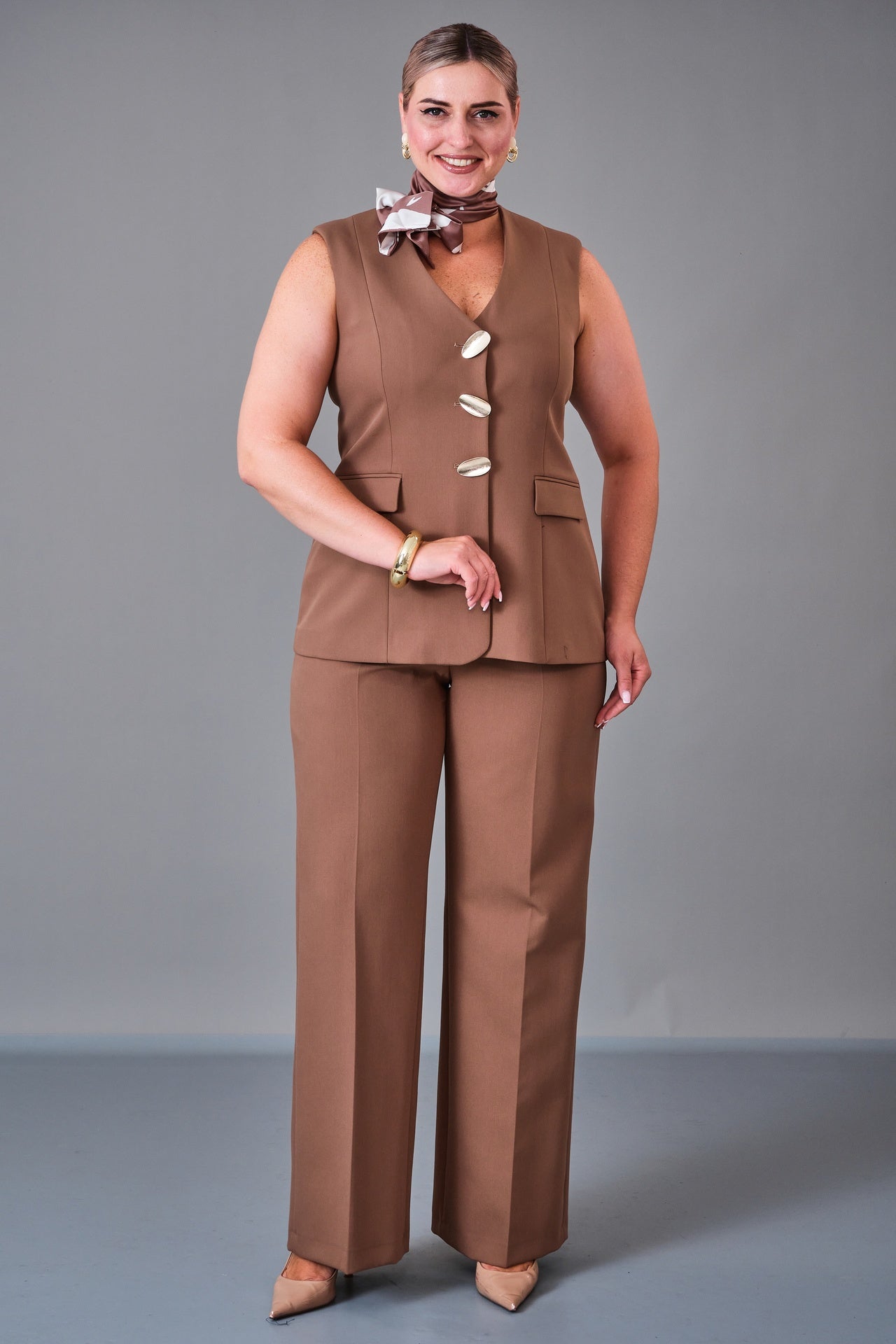 Meira - Plus Size Suit (MEI27K8705) - 8690200209086