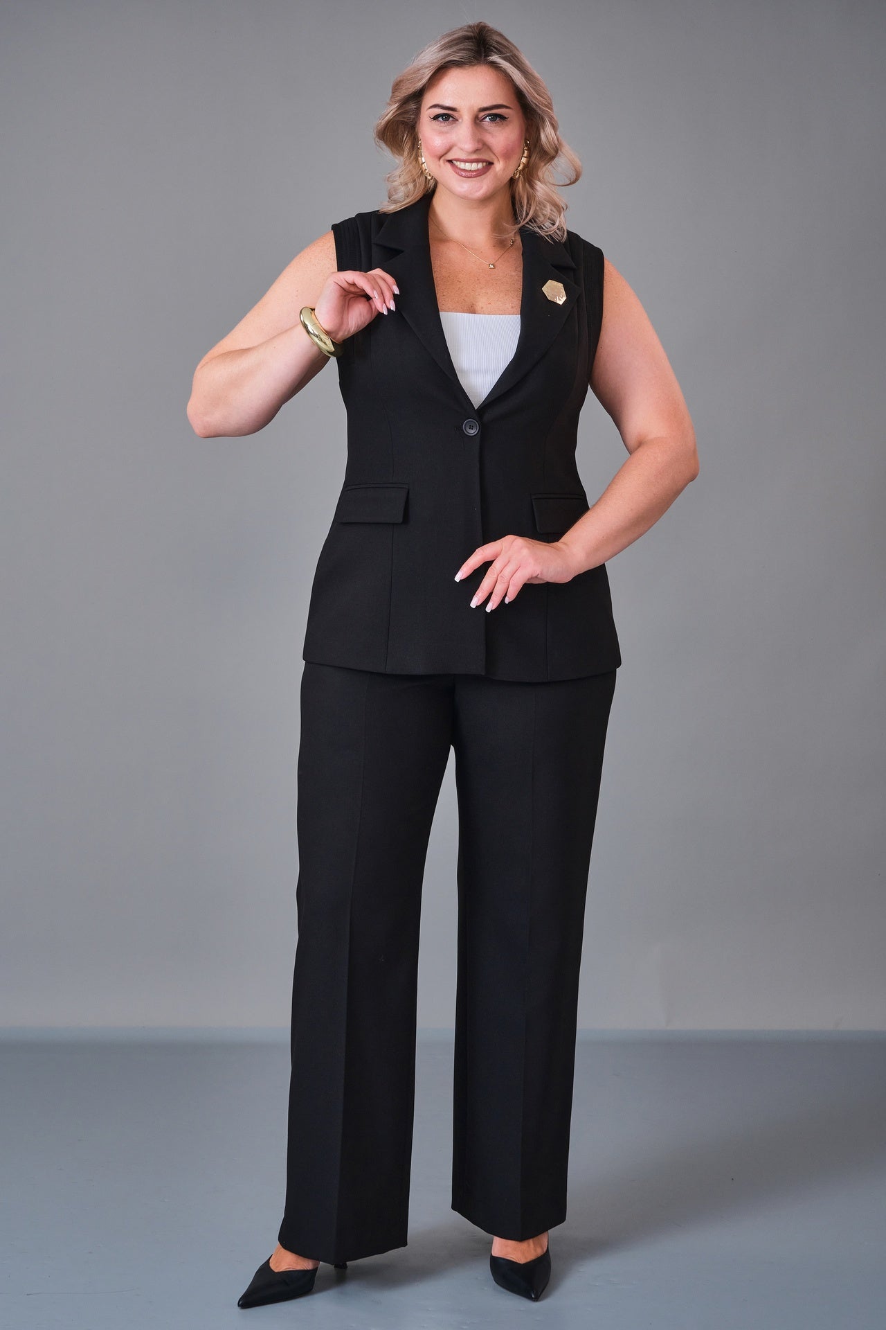 Meira - Plus Size Suit (MEI27K8715) - 8690200209185