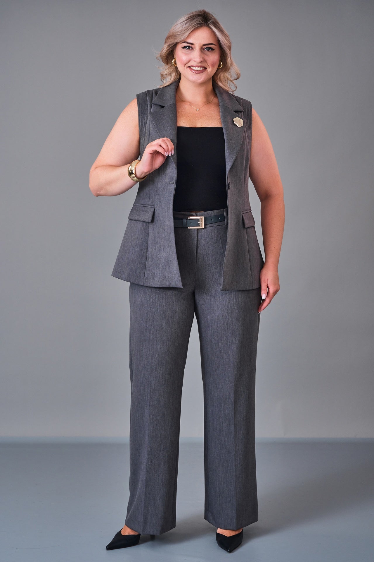 Meira - Plus Size Suit (MEI27K8715) - 8690200209222