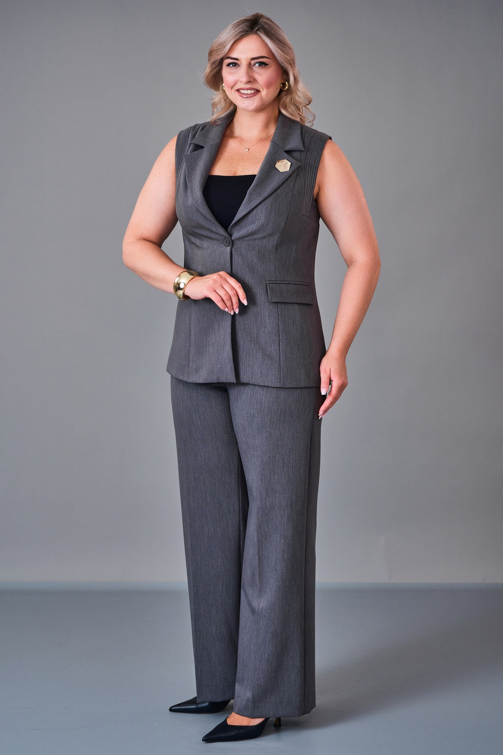Meira - Plus Size Suit (MEI27K8715) - 8690200209222