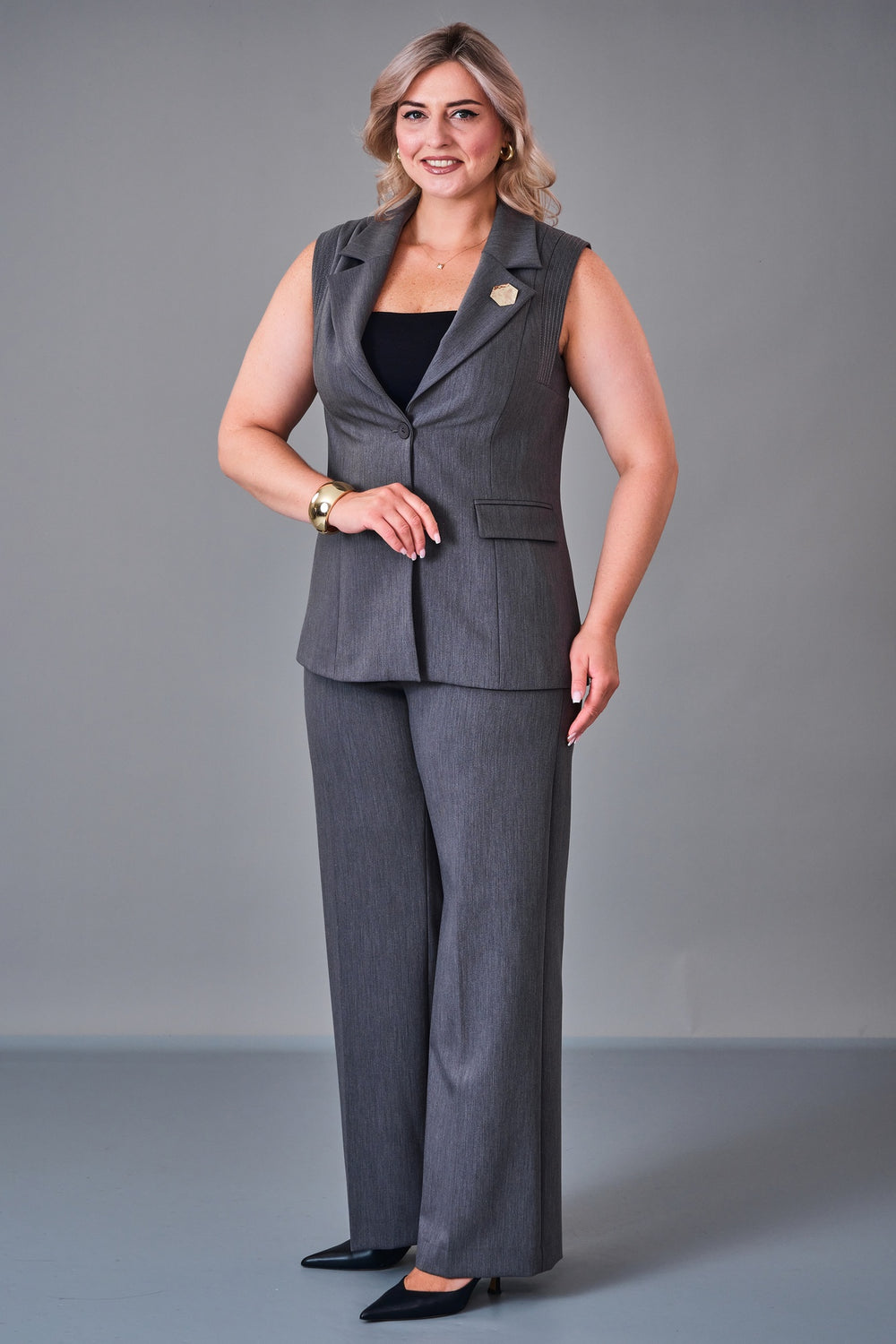 Meira - Plus Size Suit (MEI27K8715) - 8690200209222