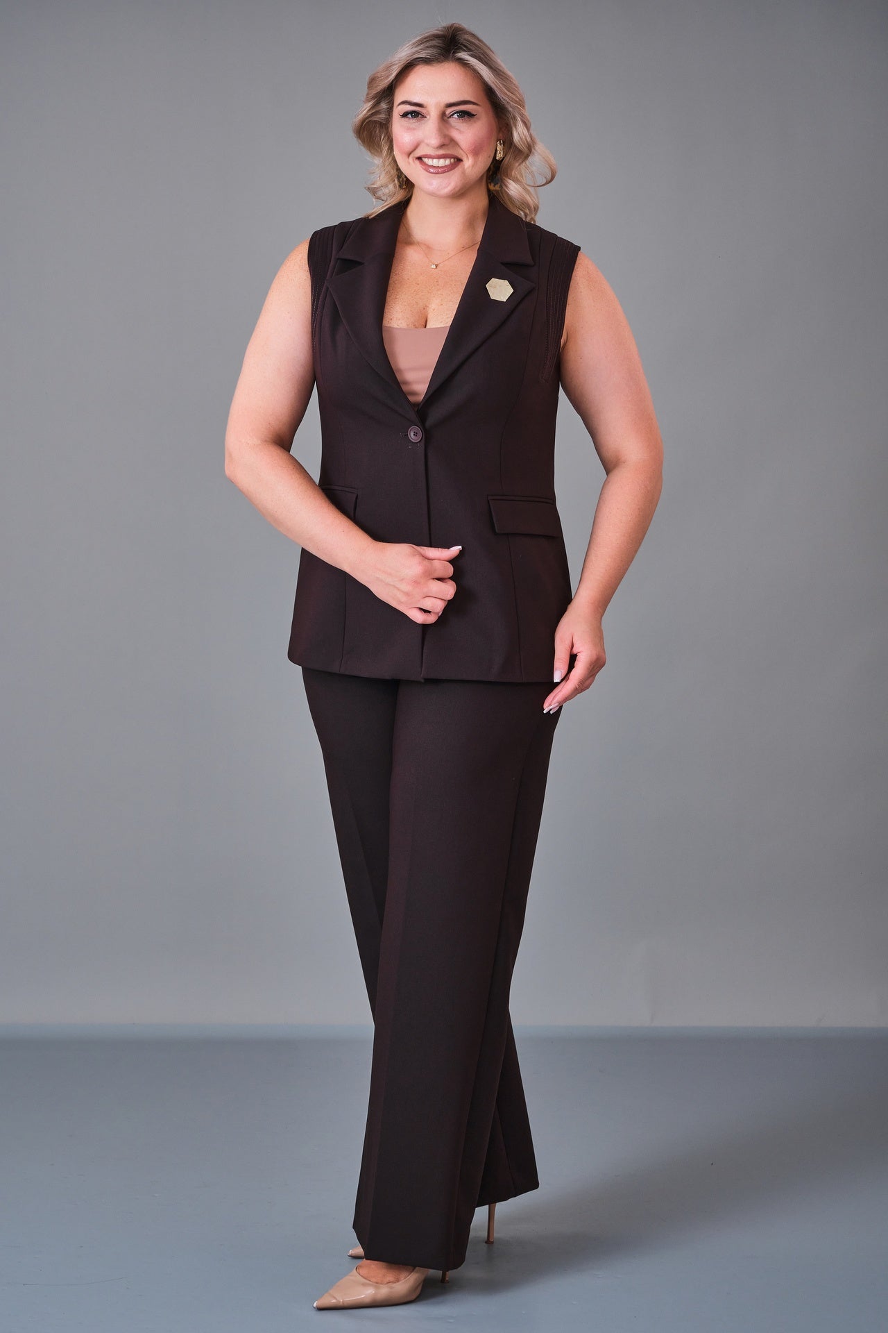 Meira - Plus Size Suit (MEI27K8715) - 8690200209239