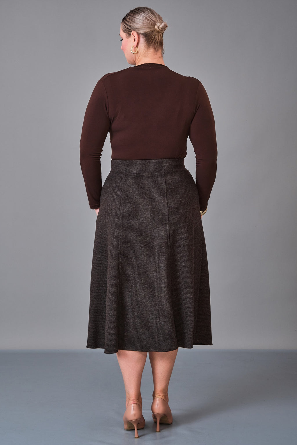 Elitline - Plus Size Skirt (ELT27K2-61-4027) - 8690200209321